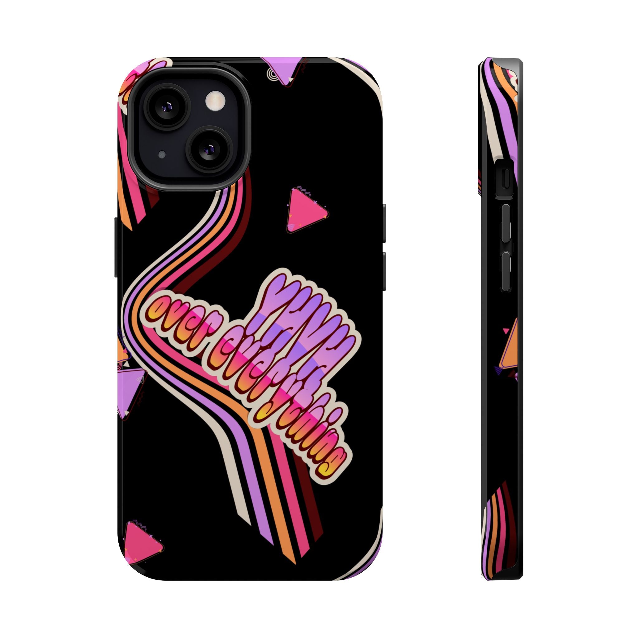 Retro 'YHVH over everything' Magnetic Phone Case — Impact-Resistant Protective Cover