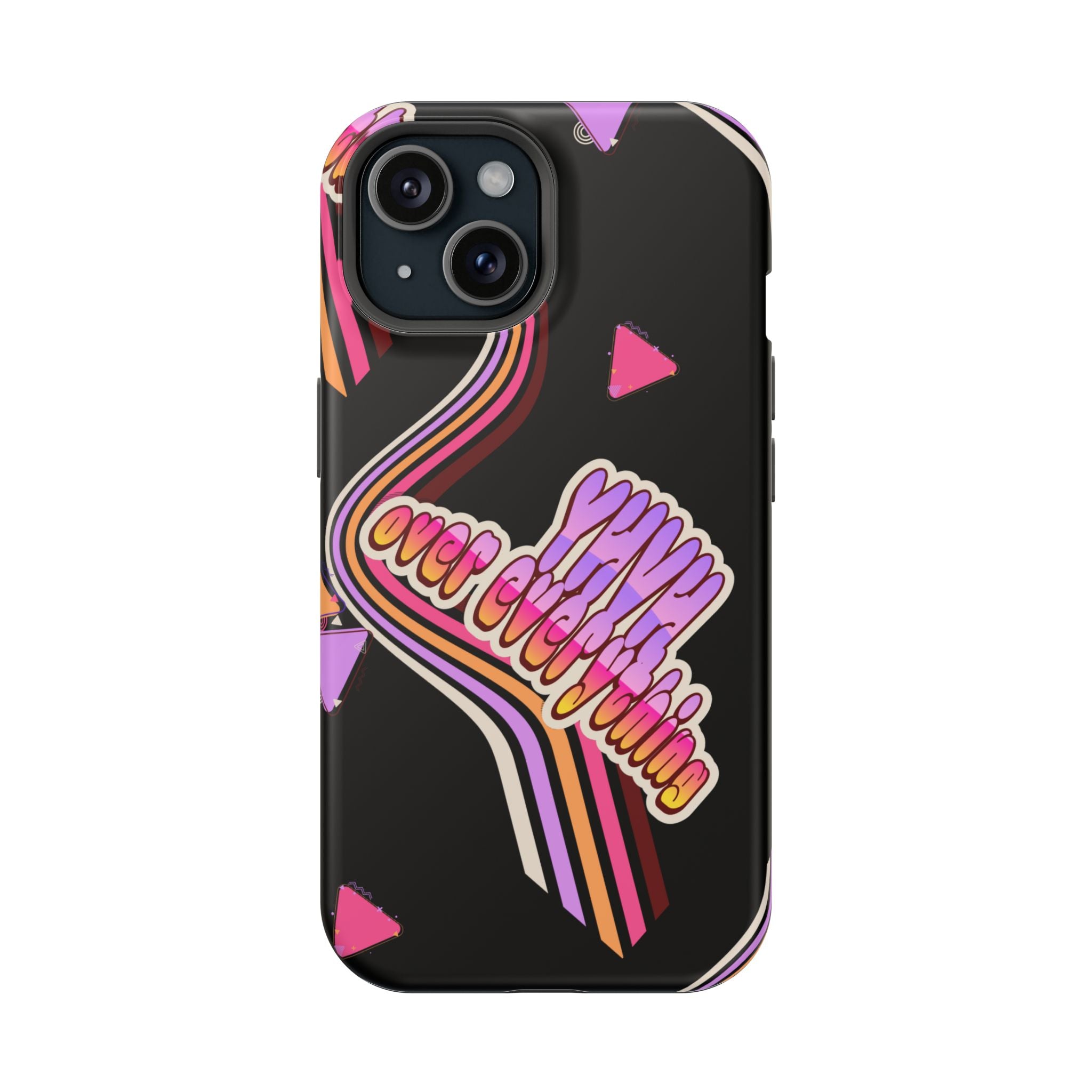 Retro 'YHVH over everything' Magnetic Phone Case — Impact-Resistant Protective Cover