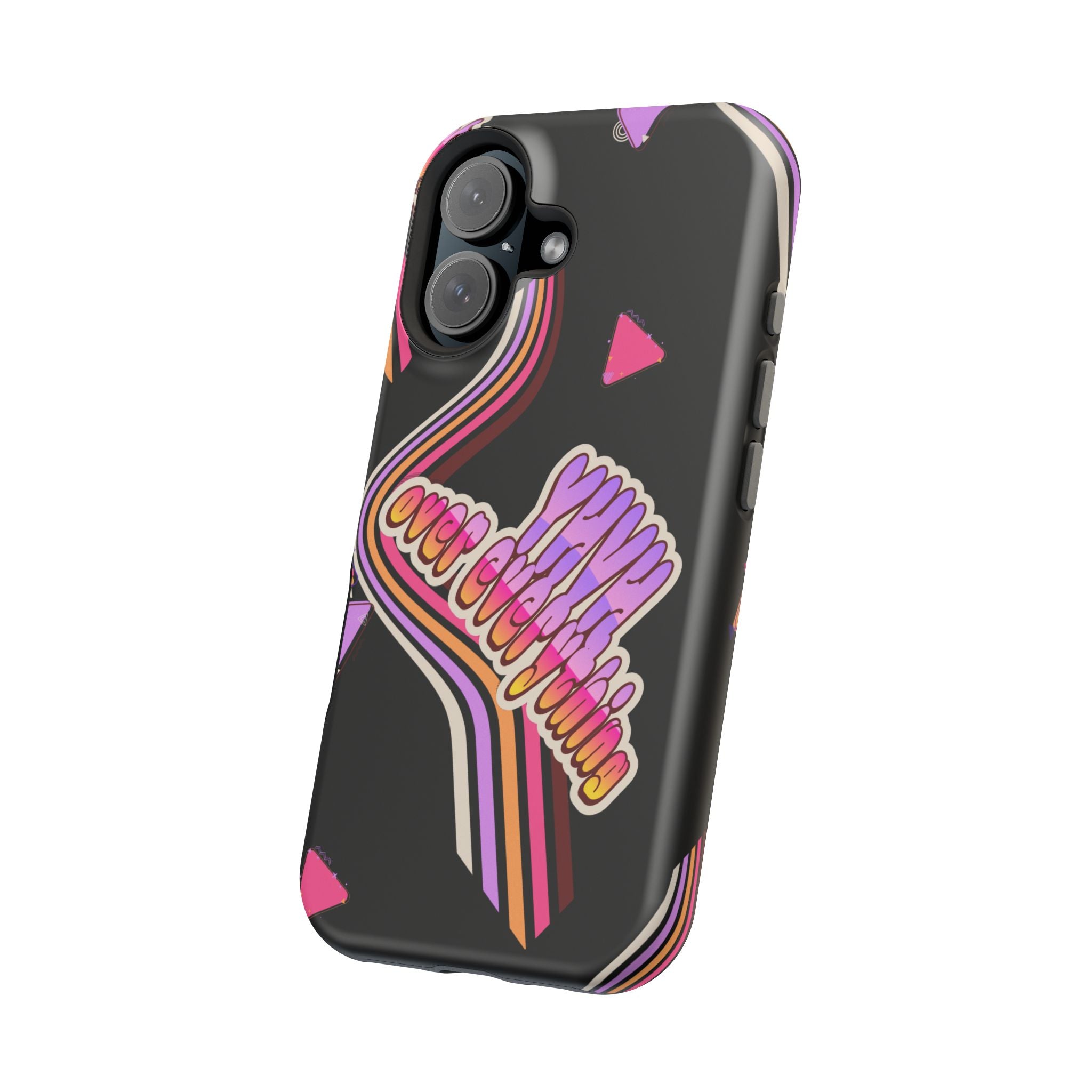 Retro 'YHVH over everything' Magnetic Phone Case — Impact-Resistant Protective Cover