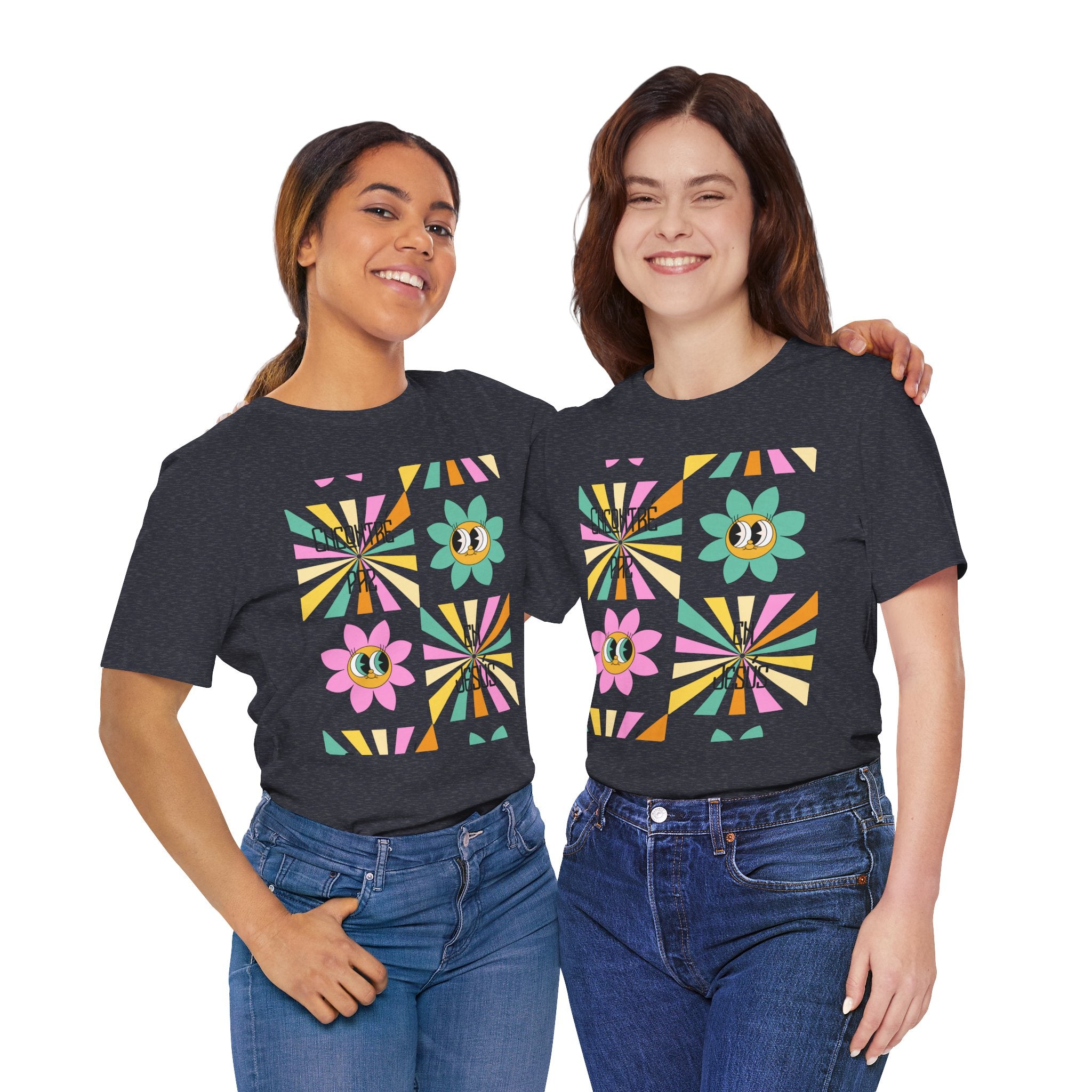 Woman's Spanish "Encontré paz en Jesús"- Camisa Retro Español