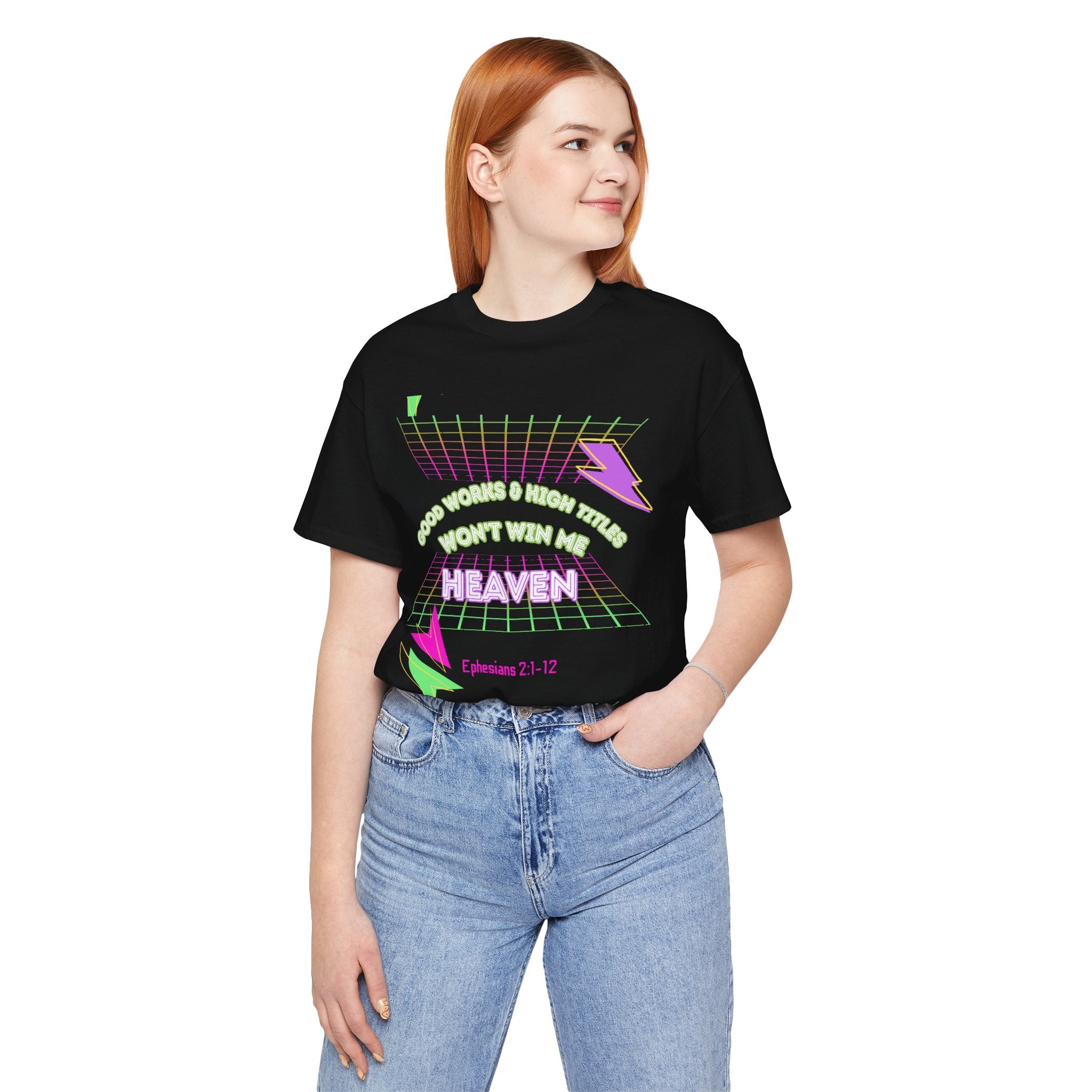 Woman's "Good works" Retro Tee— Ephesians 2:1-12 Retro Christian T-Shirt