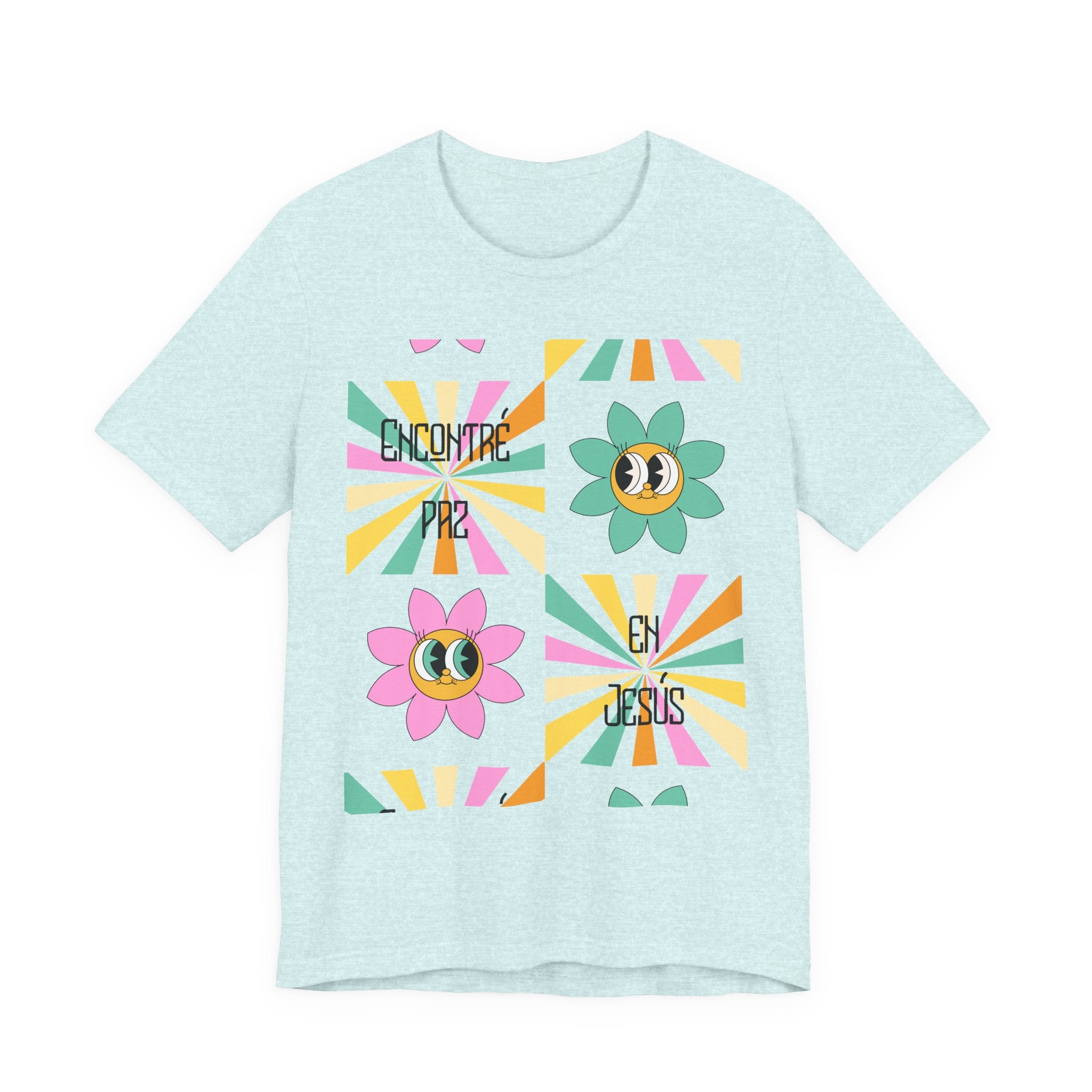 Woman's Spanish "Encontré paz en Jesús"- Camisa Retro Español