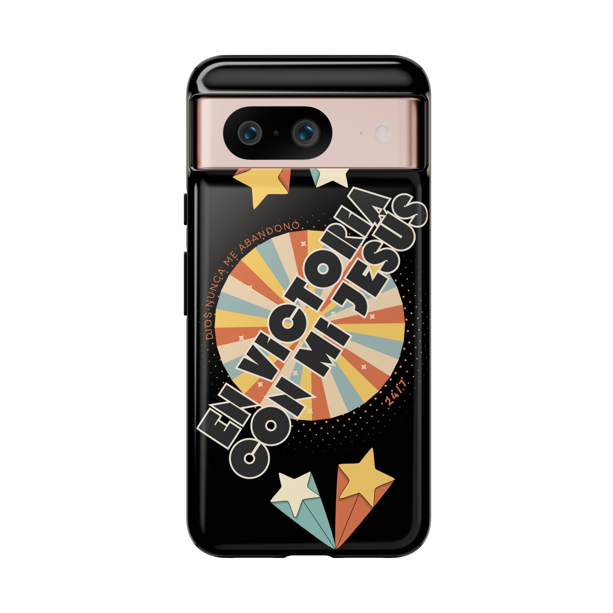 'En Victoria Con Jesús' Retro Protección de telefono