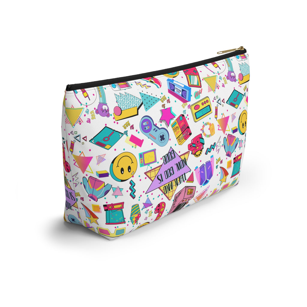 "Then and now God is good" Accessory Pouch — 80's & 90's nostalgia Graphic Bag