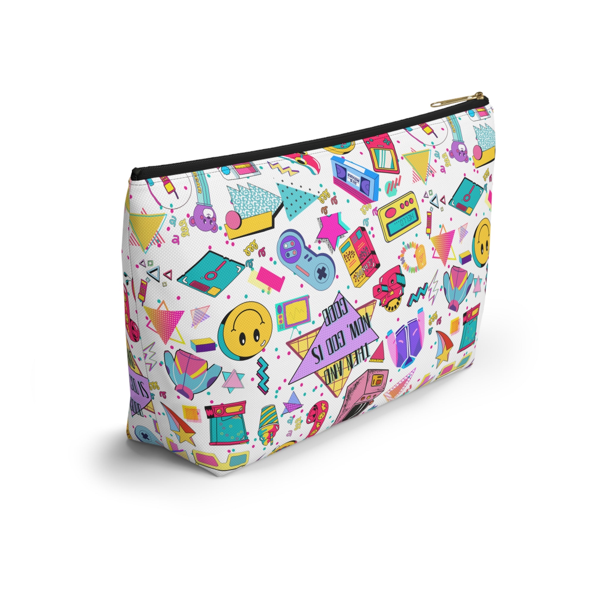 "Then and now God is good" Accessory Pouch — 80's & 90's nostalgia Graphic Bag