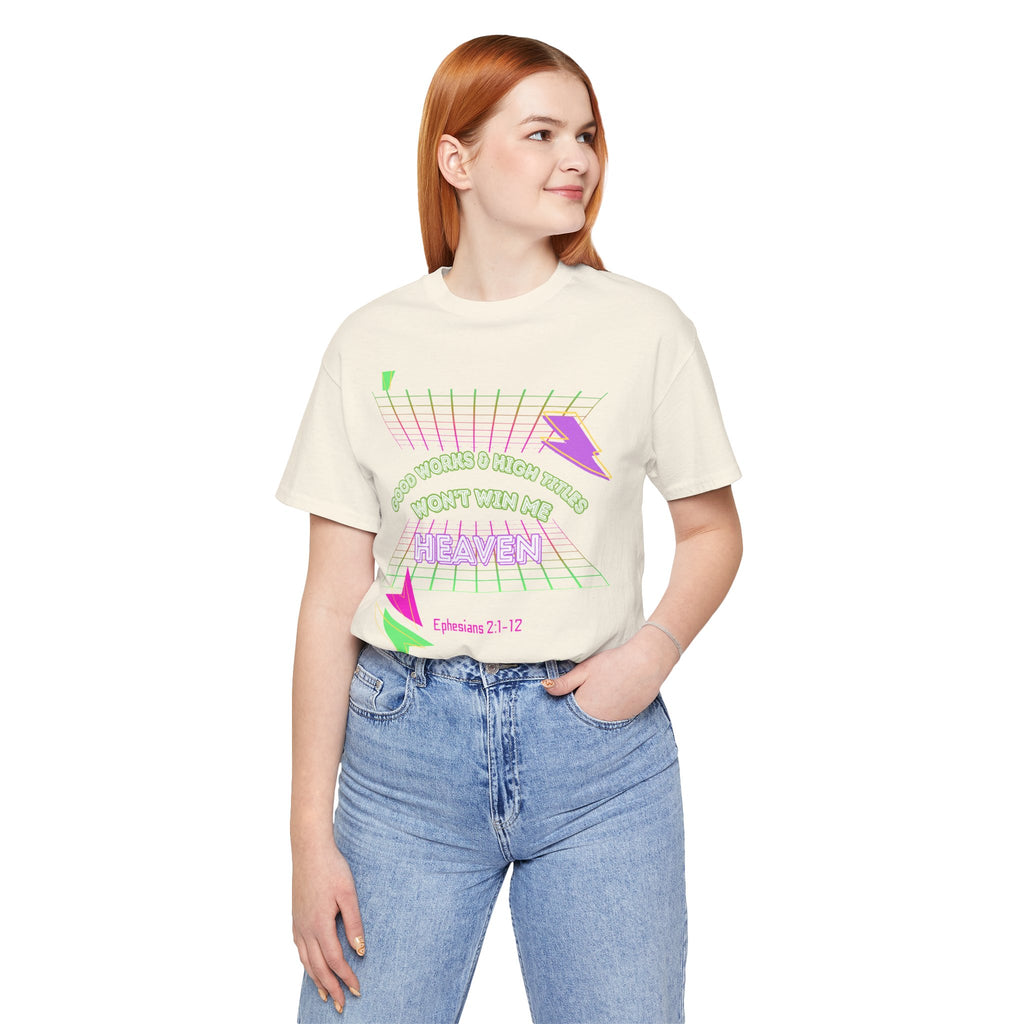 Woman's "Good works" Retro Tee— Ephesians 2:1-12 Retro Christian T-Shirt