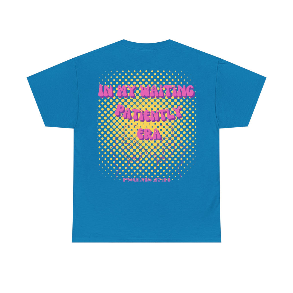 Women's 'In my Waiting Patiently Era' Tee - Yellow Graphic Jersey Short Sleeve