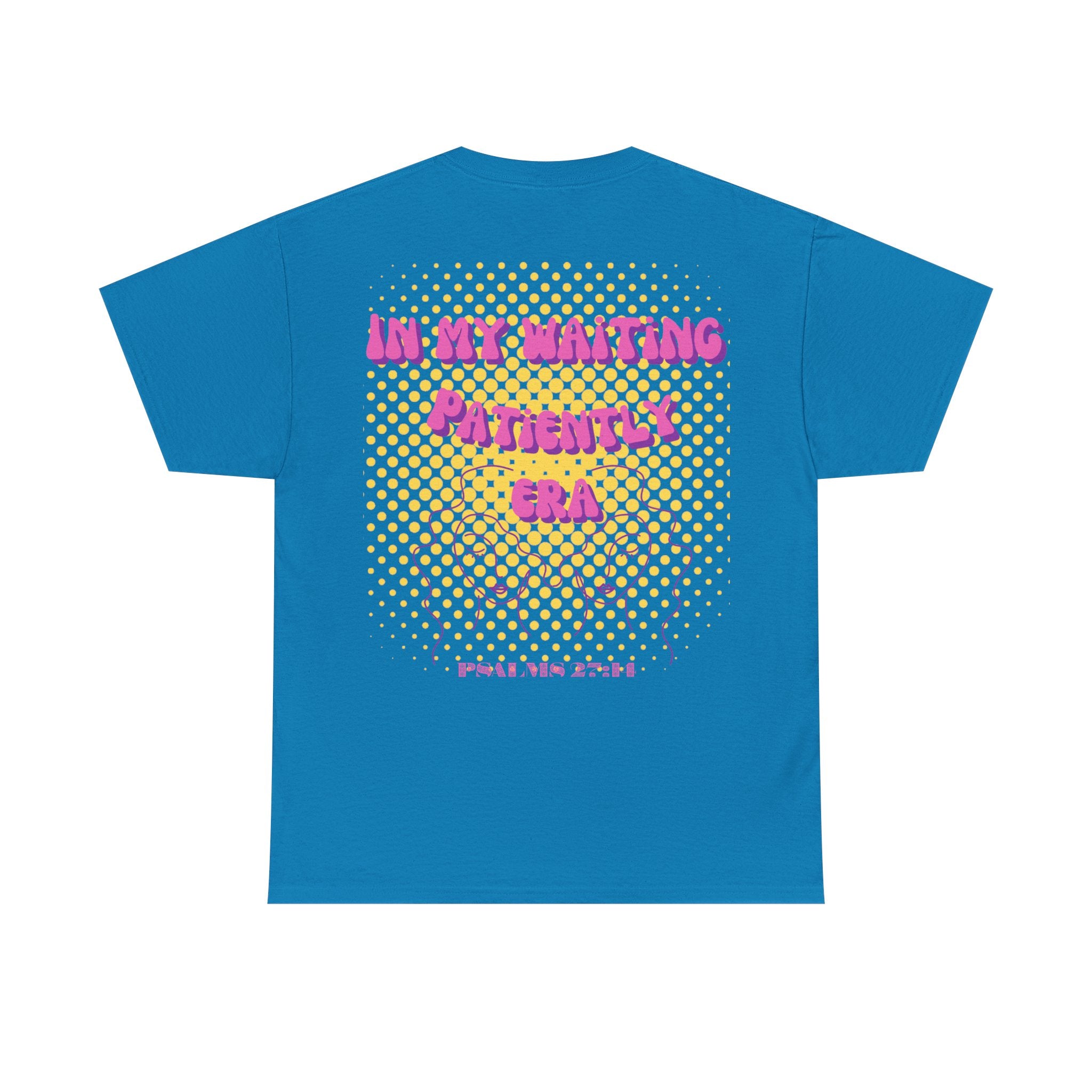 Women's 'In my Waiting Patiently Era' Tee - Yellow Graphic Jersey Short Sleeve