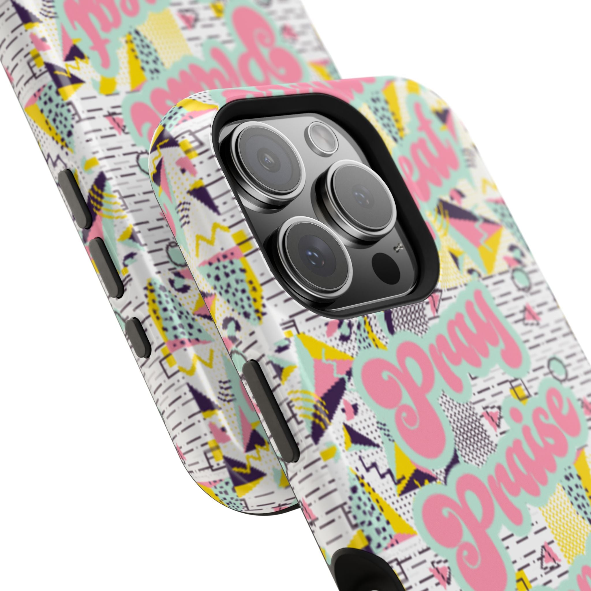 Retro Pray Praise Repeat Women's  Phone Case- Impact-Resistant Cases