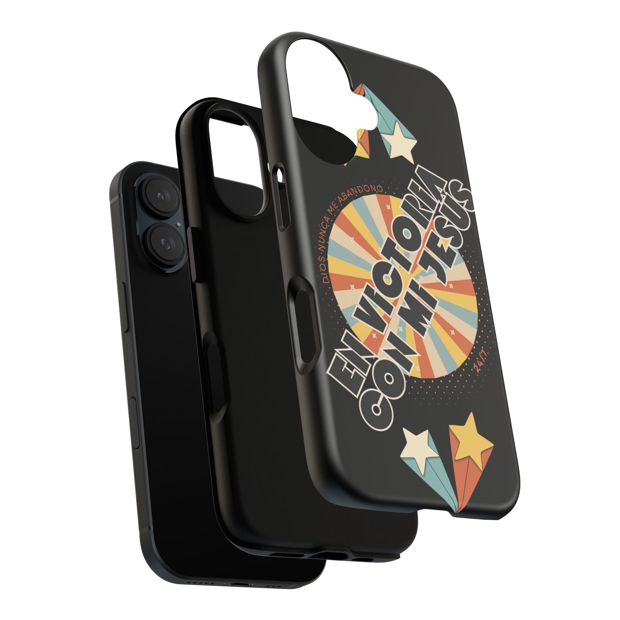 'En Victoria Con Jesús' Retro Protección de telefono