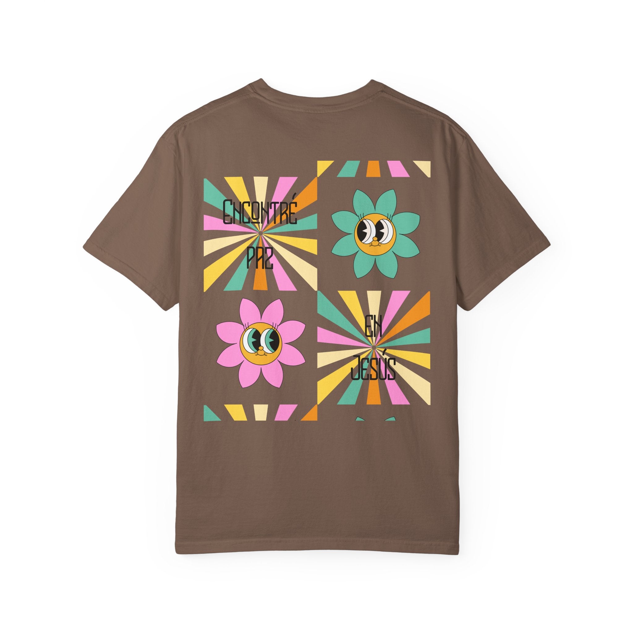 Woman's Spanish "Encontré paz en Jesús"- Camisa Retro Español