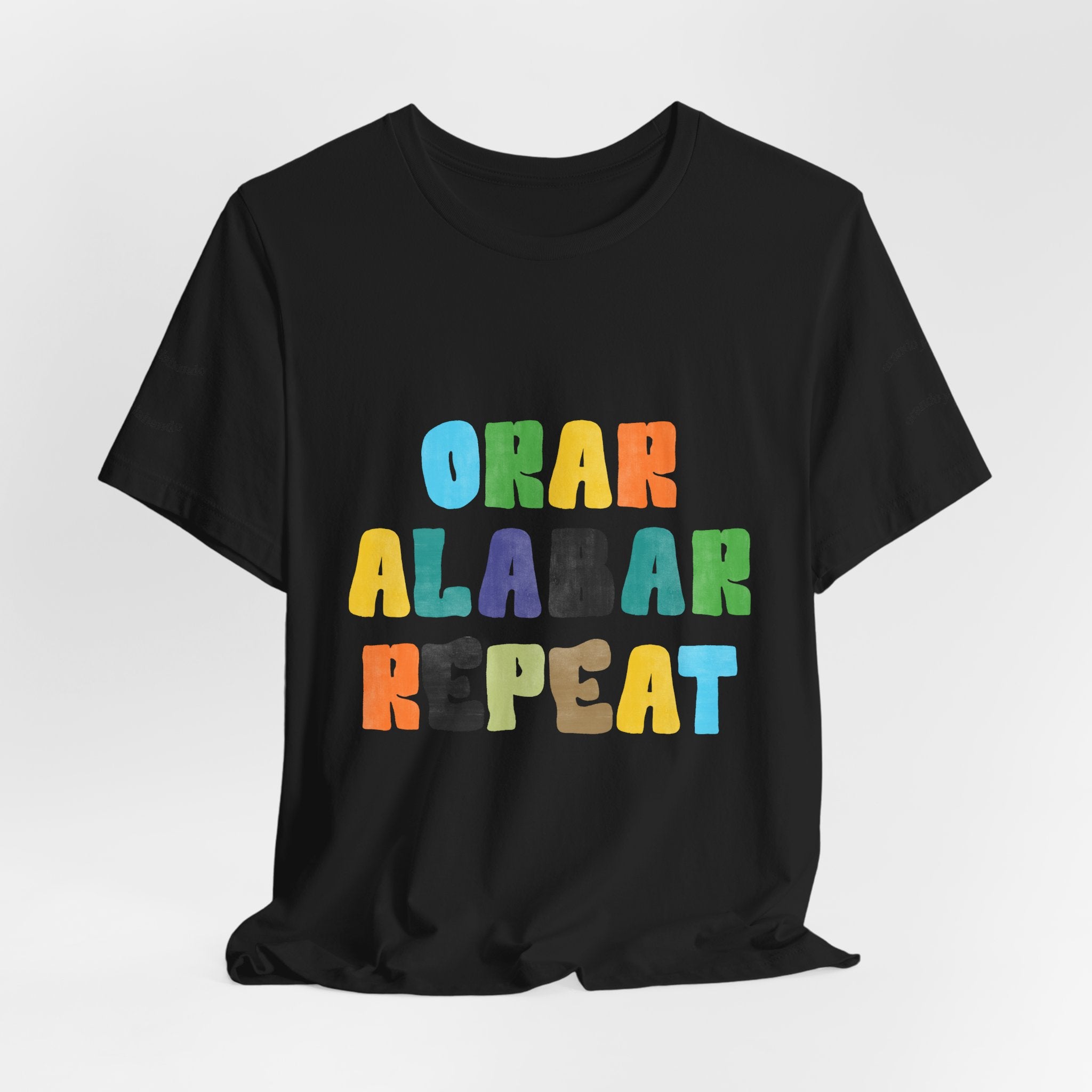 Men's Bilingual "Orar Alabar Repeat" T-Shirt – Camisa de hombres Bilingüe