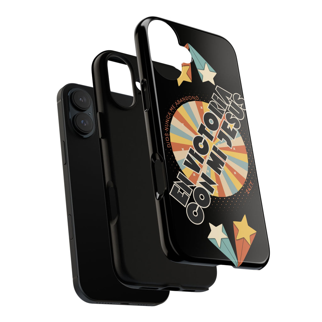 'En Victoria Con Jesús' Retro Protección de telefono