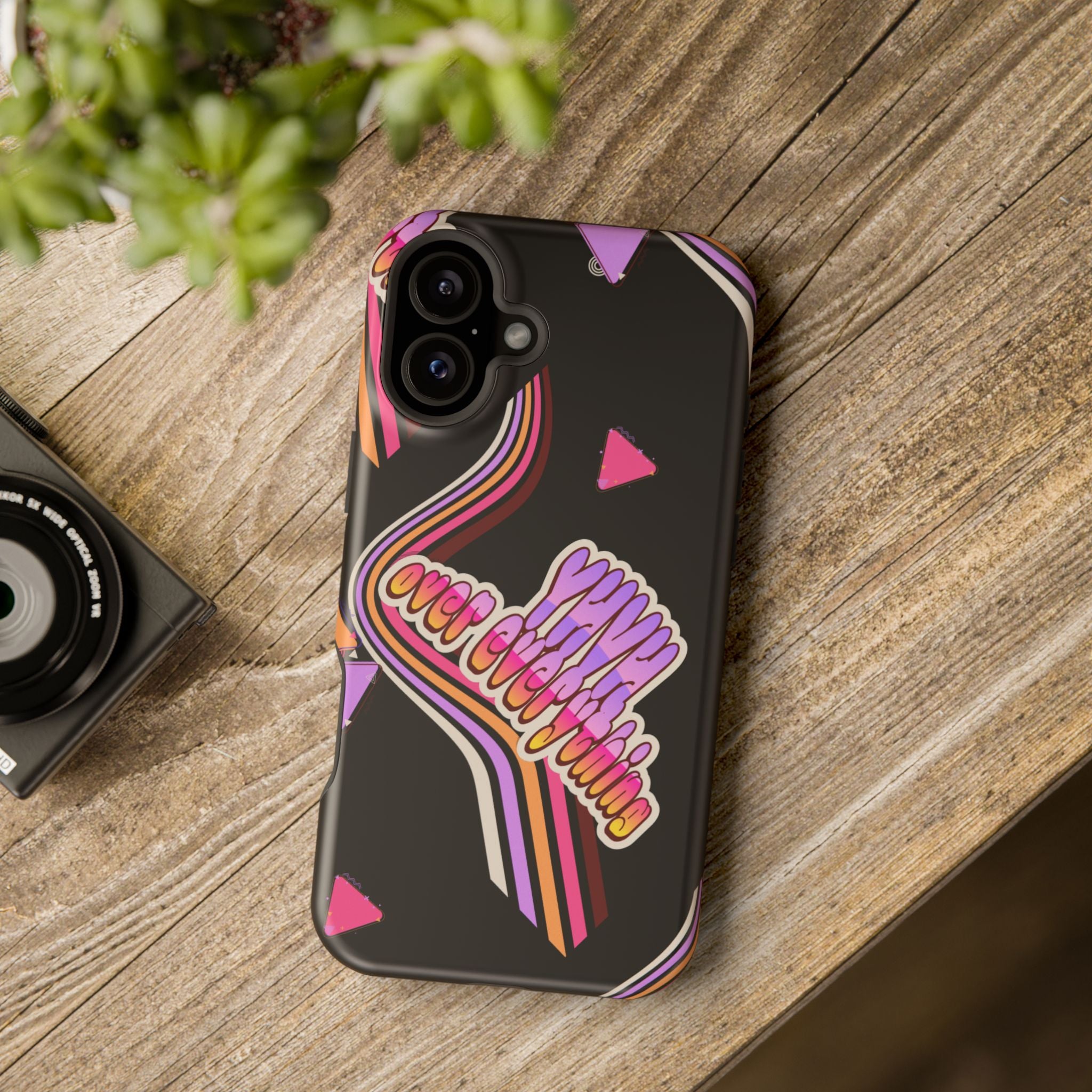Retro 'YHVH over everything' Magnetic Phone Case — Impact-Resistant Protective Cover
