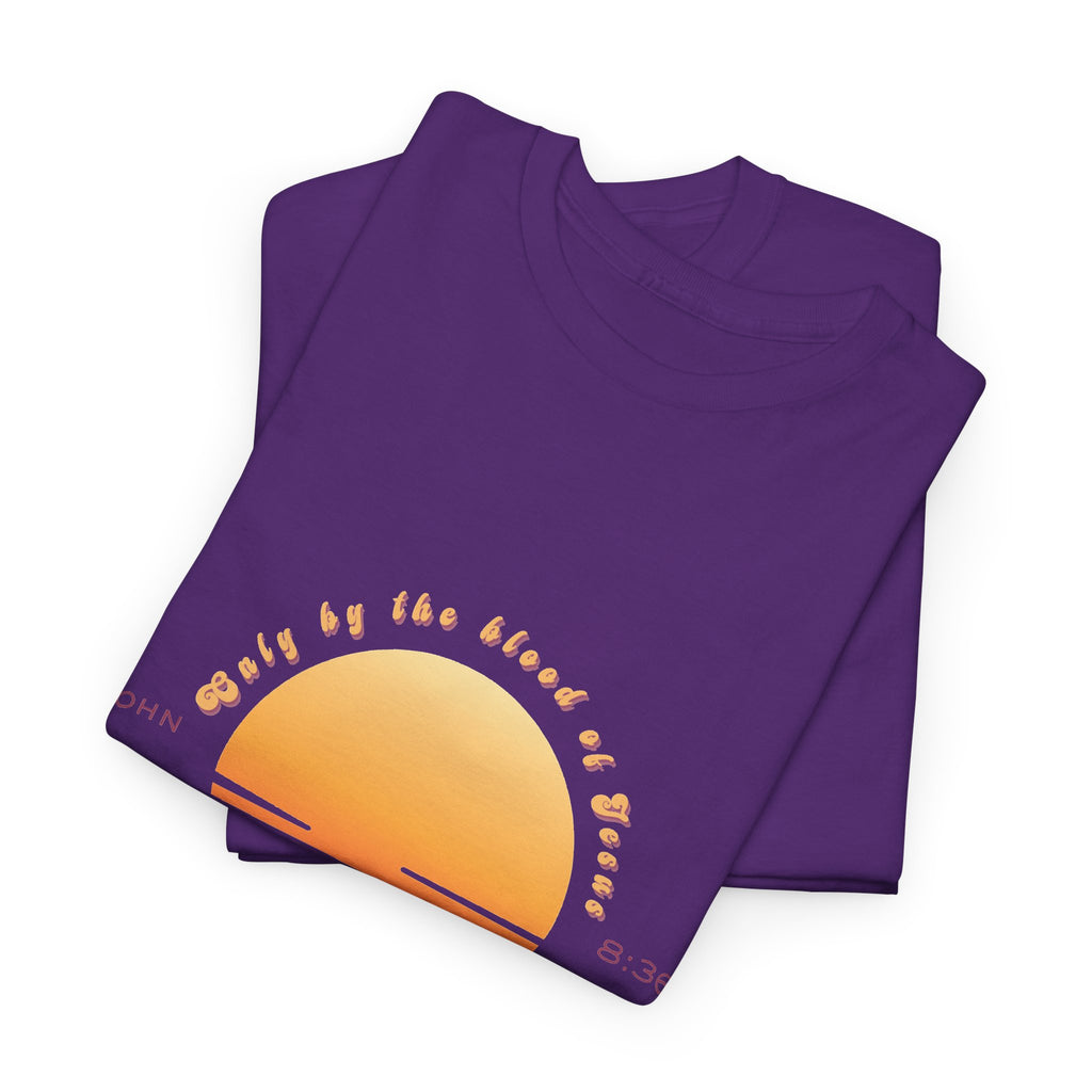 Women's 'Set free indeed' John 8:36- Heavy Cotton Tee