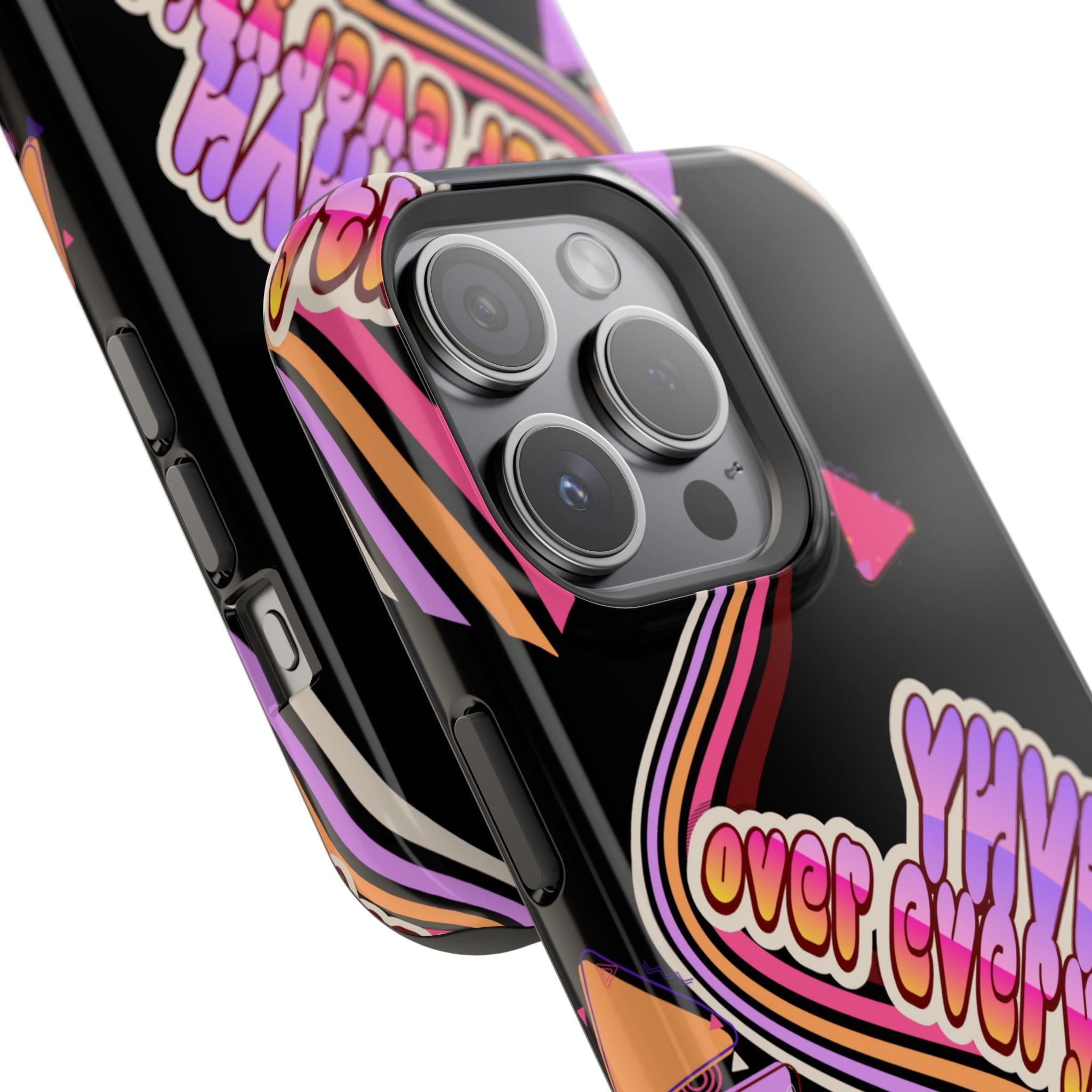 Retro 'YHVH over everything' Magnetic Phone Case — Impact-Resistant Protective Cover