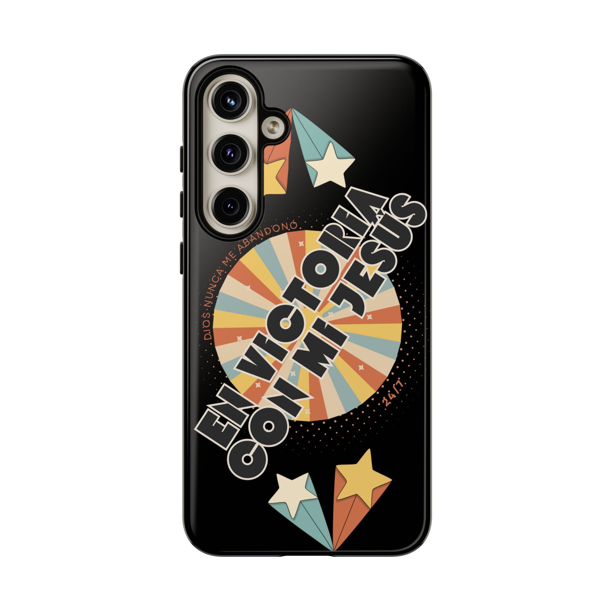'En Victoria Con Jesús' Retro Protección de telefono