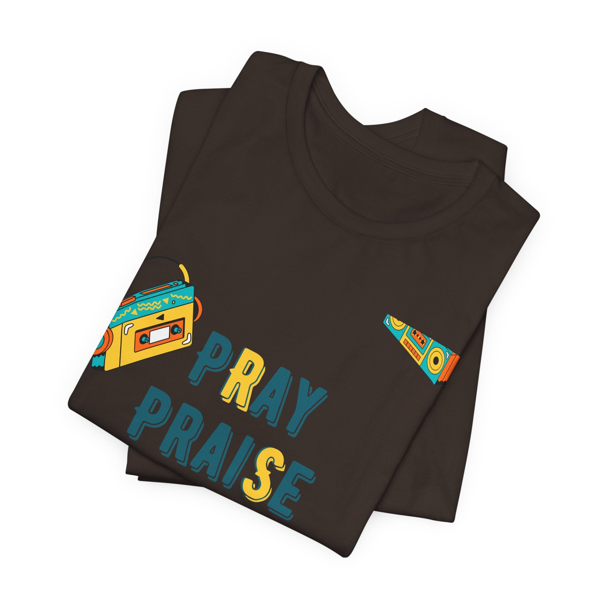 Pray Praise Repeat T-Shirt — Vintage Boombox Christian Tee
