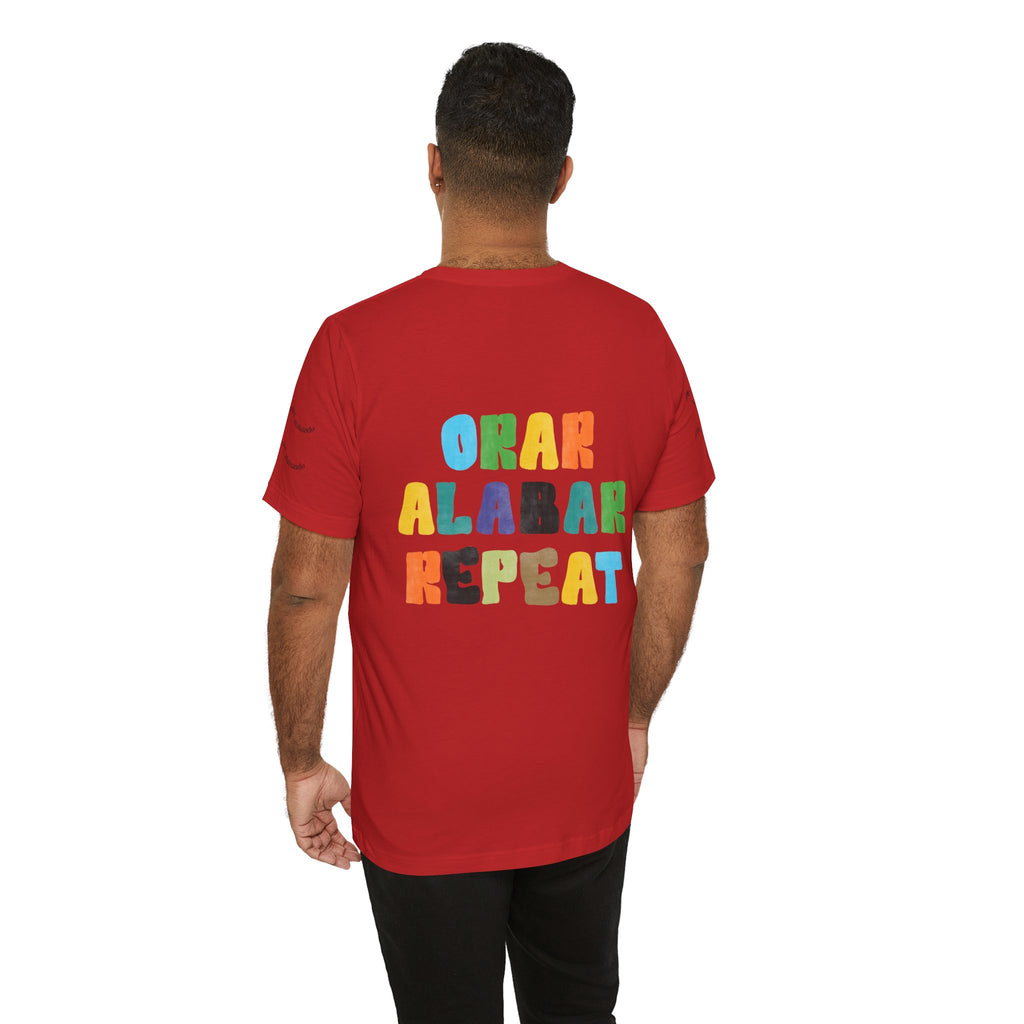 Men's Bilingual "Orar Alabar Repeat" T-Shirt – Camisa de hombres Bilingüe
