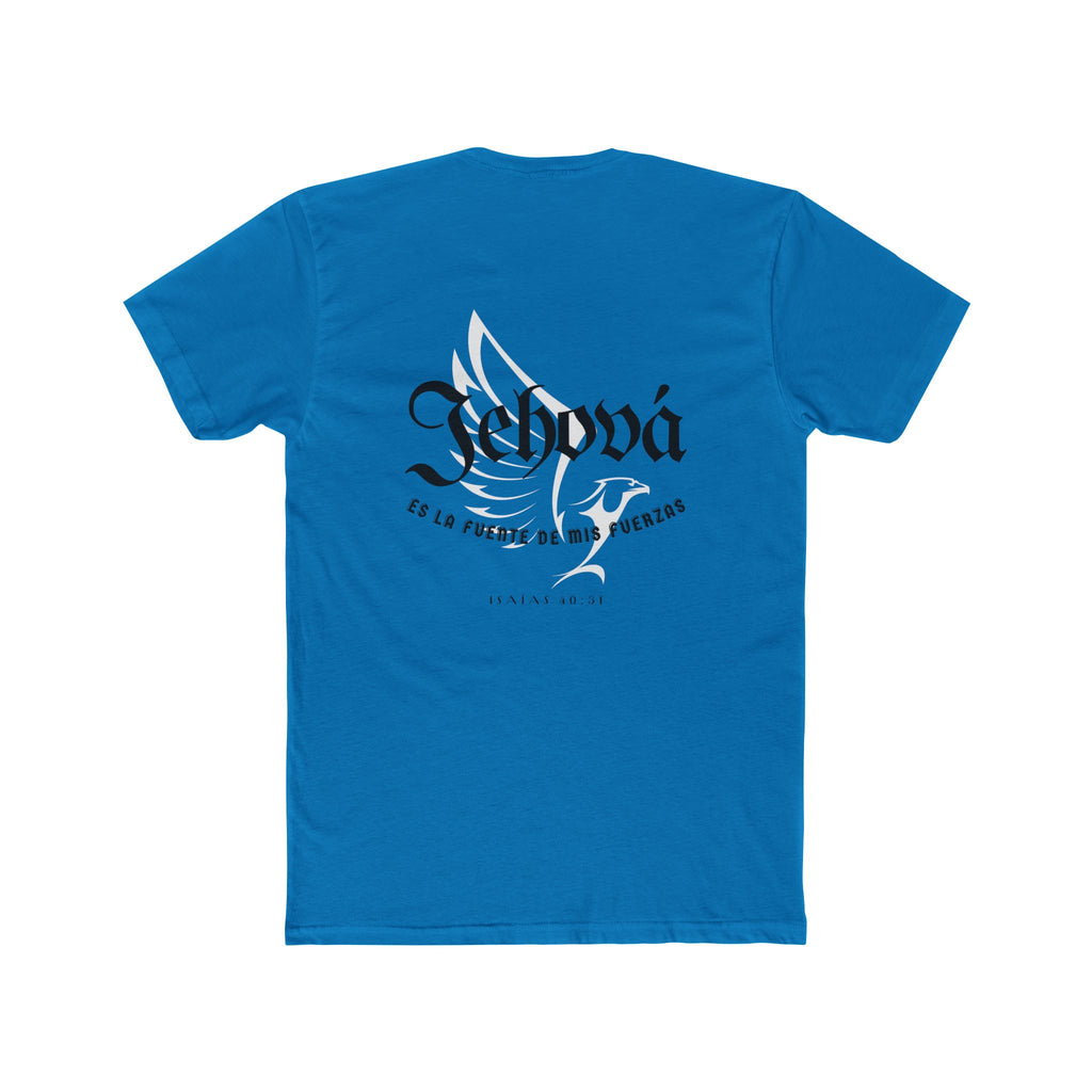Isaías 40:31 Camisa para hombres — "Jehová es la fuente de mis fuerzas" Christian Faith T‑Shirt