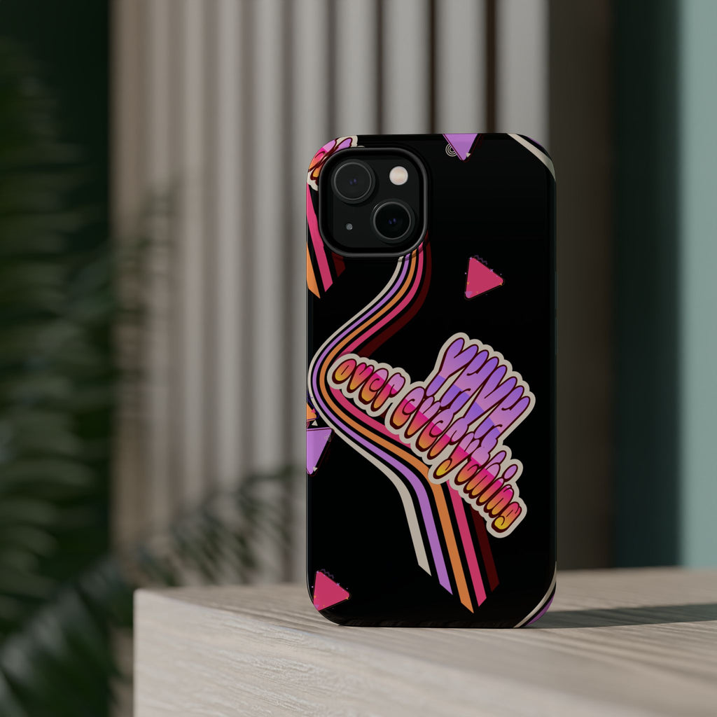 Retro 'YHVH over everything' Magnetic Phone Case — Impact-Resistant Protective Cover