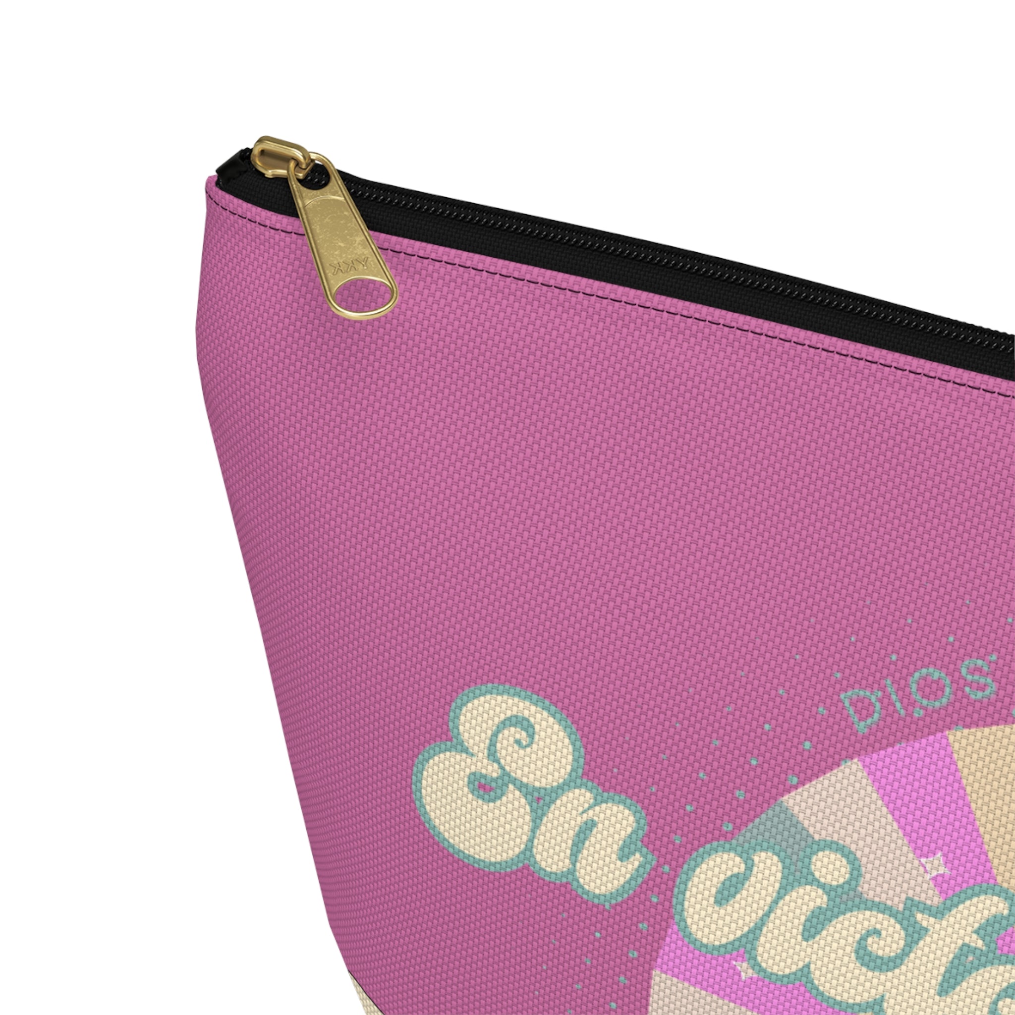 En victoria con mi Jesús Accessory Pouch — Pink Faith Bag