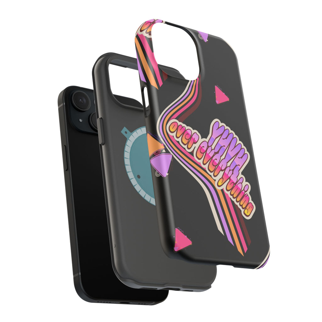 Retro 'YHVH over everything' Magnetic Phone Case — Impact-Resistant Protective Cover