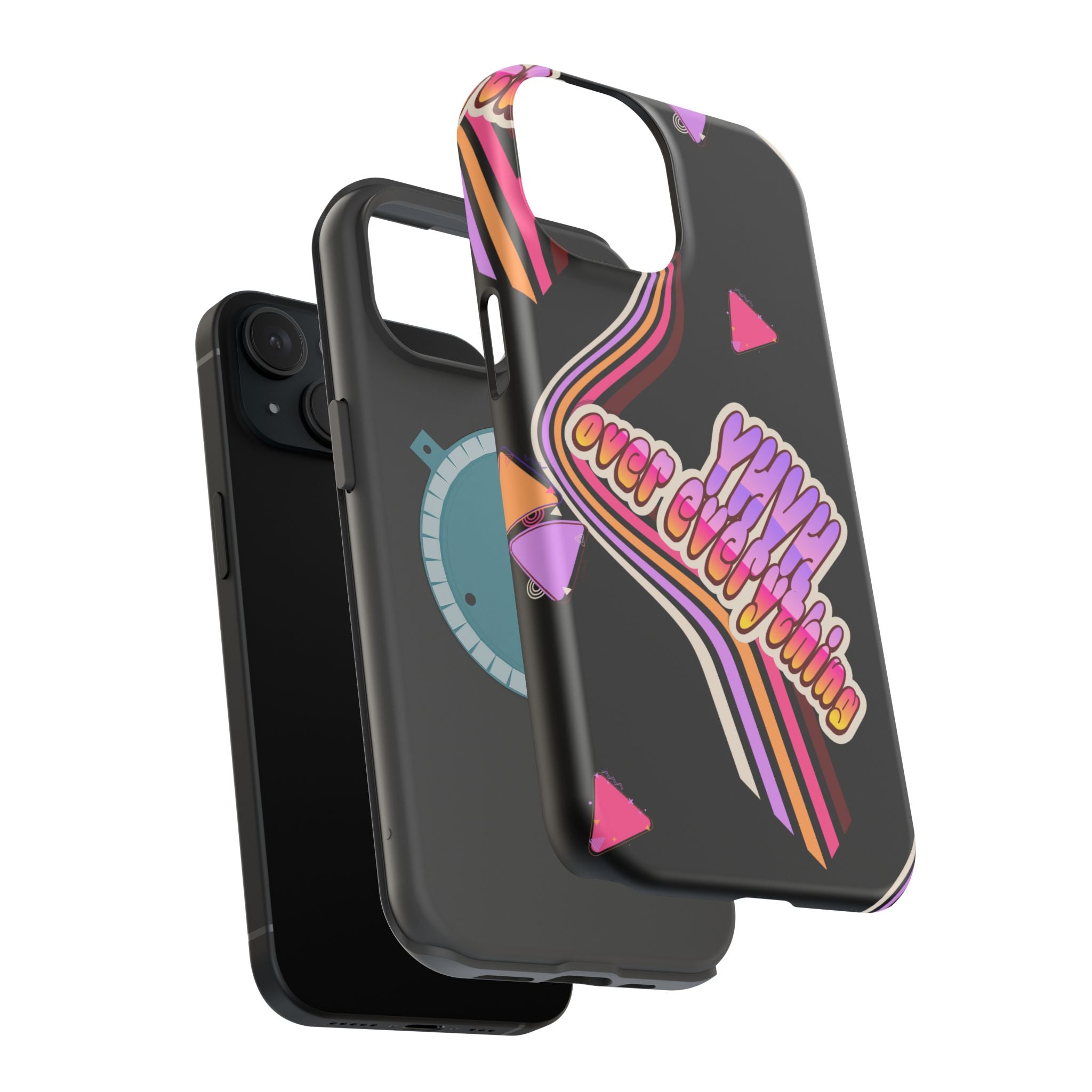 Retro 'YHVH over everything' Magnetic Phone Case — Impact-Resistant Protective Cover