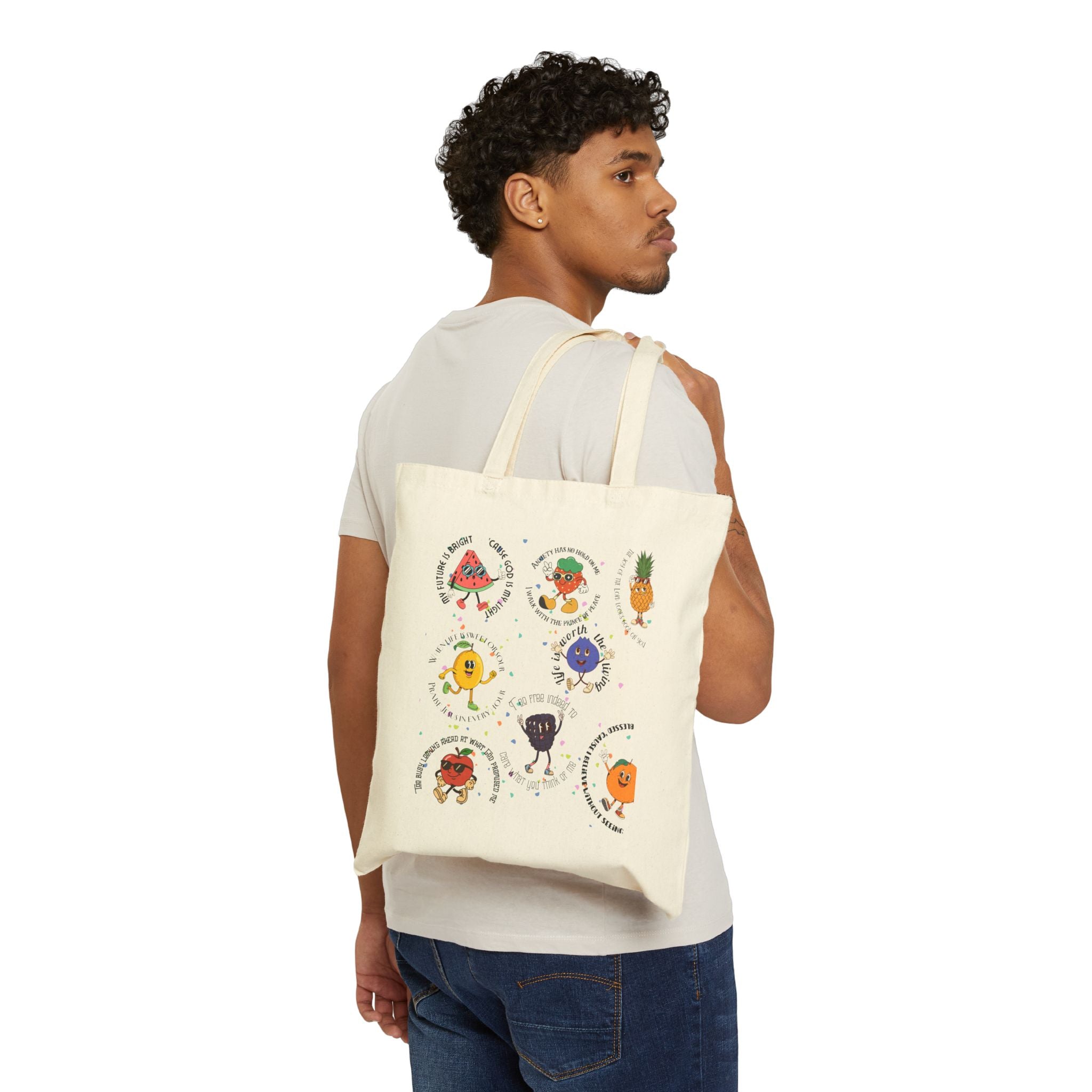 Cotton Fruitful Tote Bag