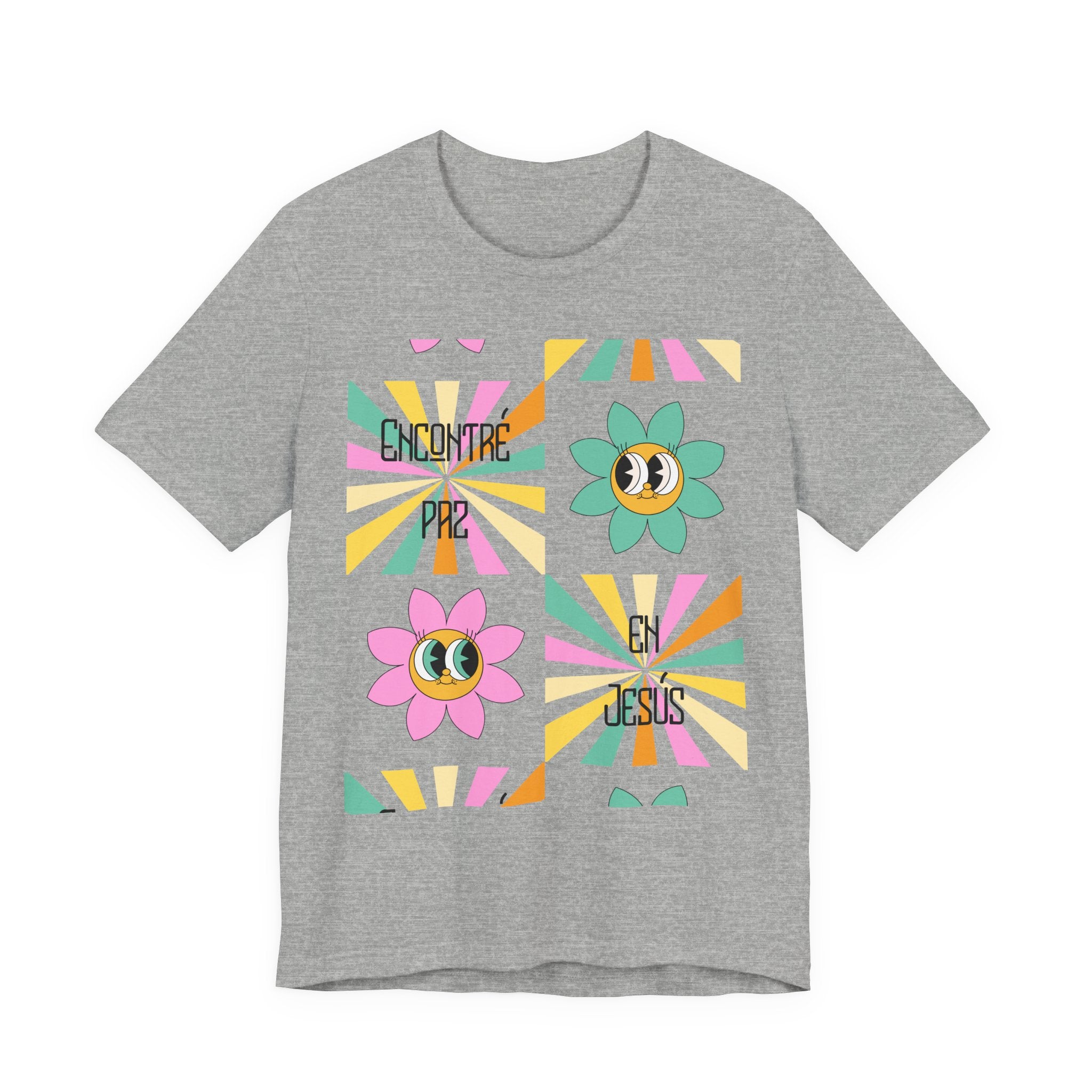 Woman's Spanish "Encontré paz en Jesús"- Camisa Retro Español