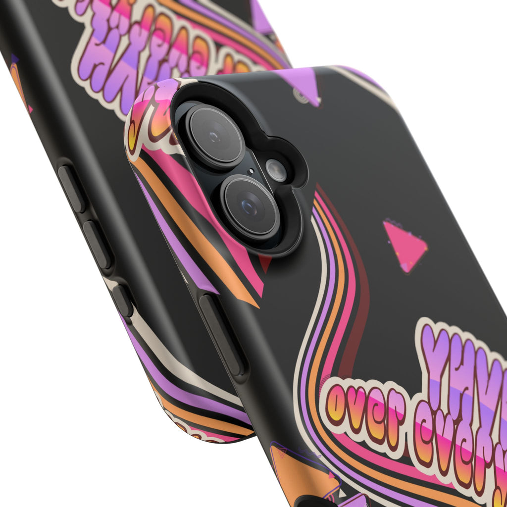 Retro 'YHVH over everything' Magnetic Phone Case — Impact-Resistant Protective Cover