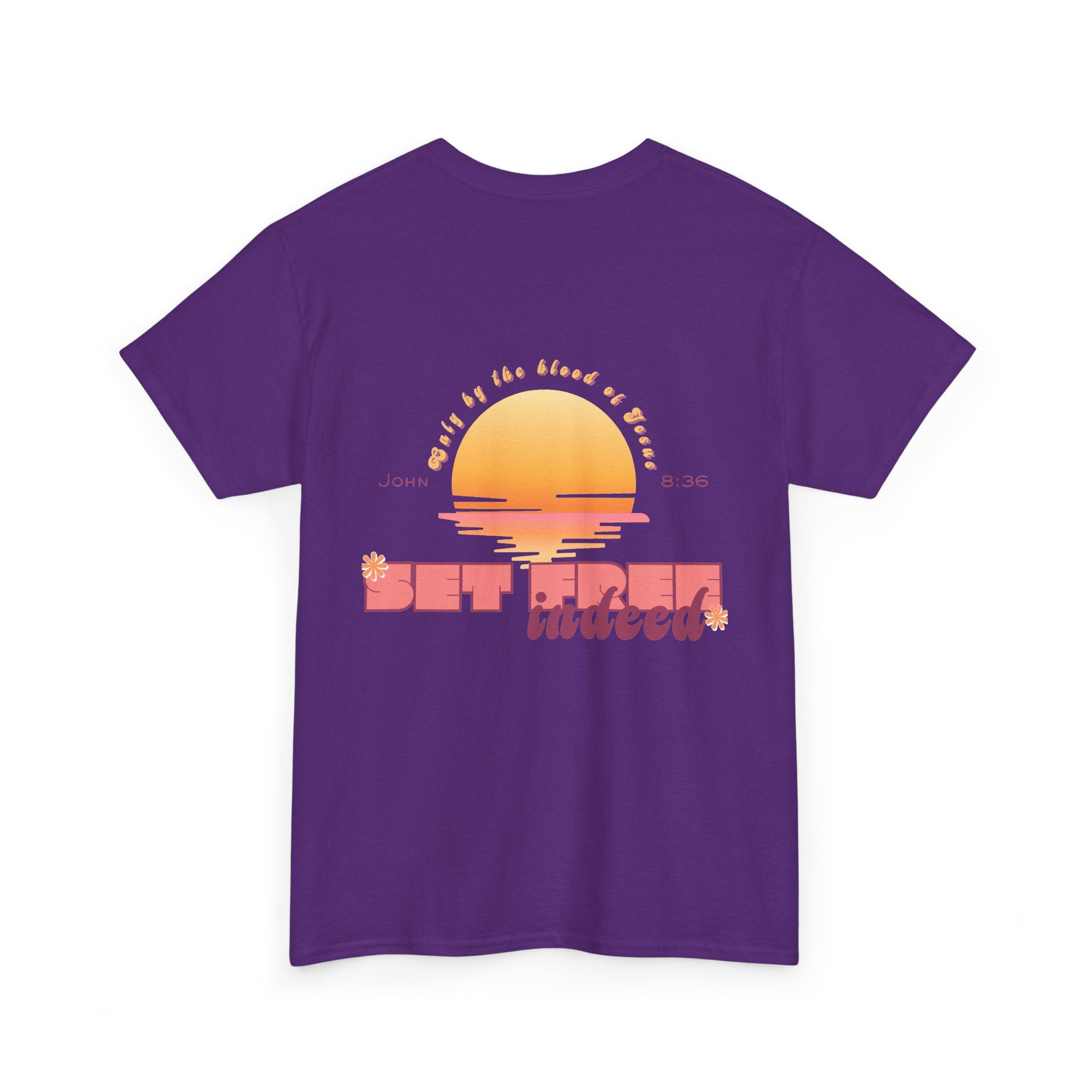 Women's 'Set free indeed' John 8:36- Heavy Cotton Tee