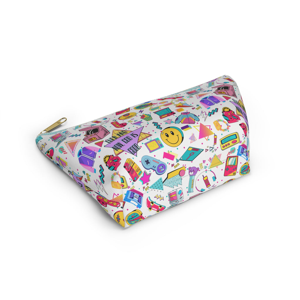 "Then and now God is good" Accessory Pouch — 80's & 90's nostalgia Graphic Bag