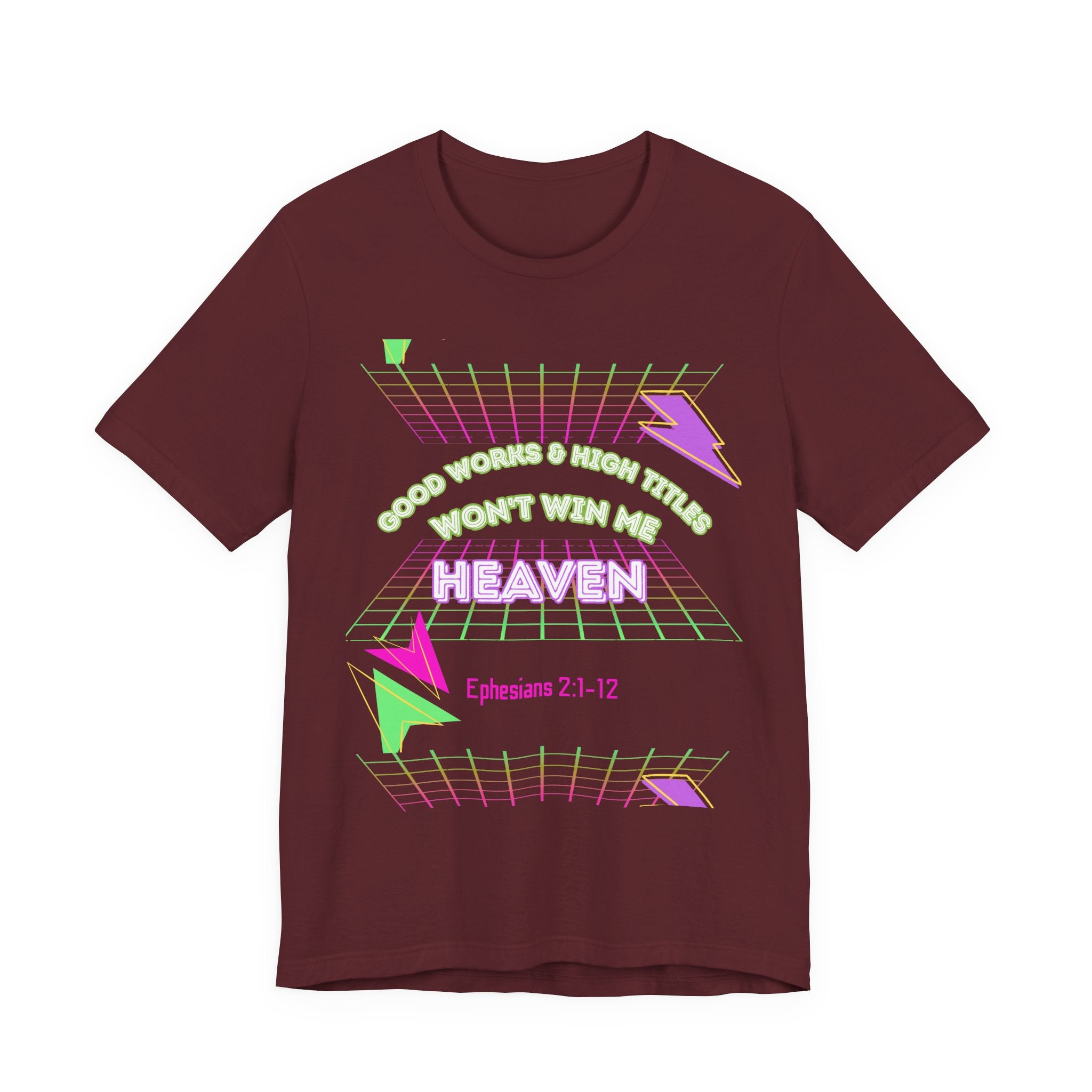 Woman's "Good works" Retro Tee— Ephesians 2:1-12 Retro Christian T-Shirt