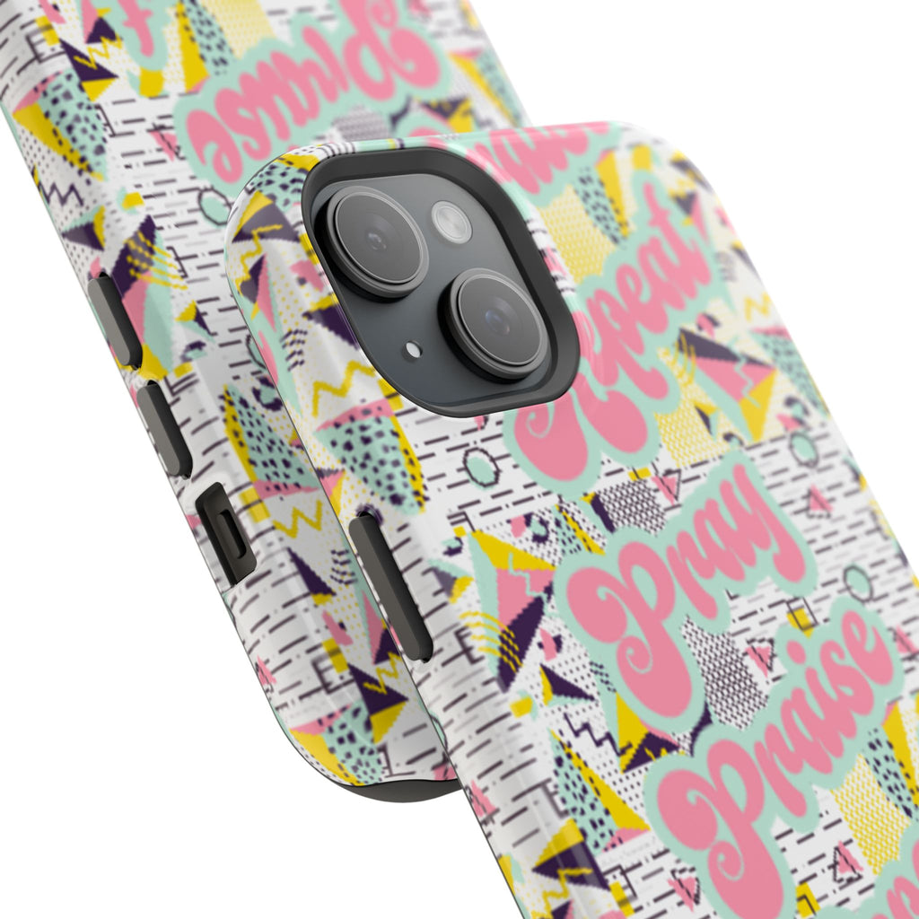 Retro Pray Praise Repeat Women's  Phone Case- Impact-Resistant Cases