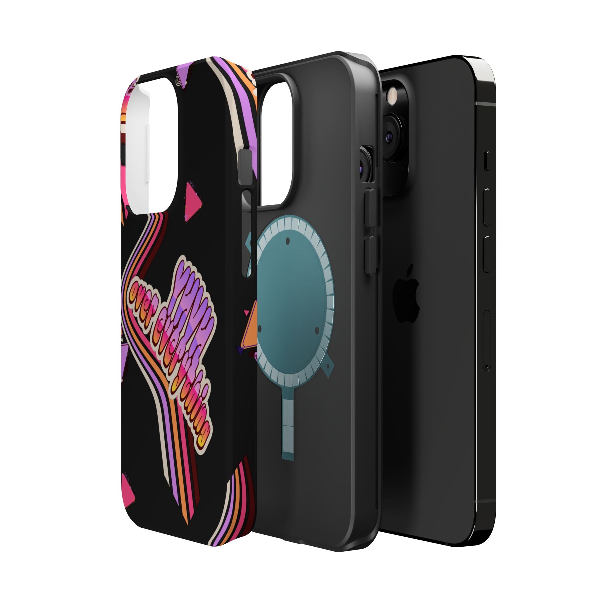 Retro 'YHVH over everything' Magnetic Phone Case — Impact-Resistant Protective Cover