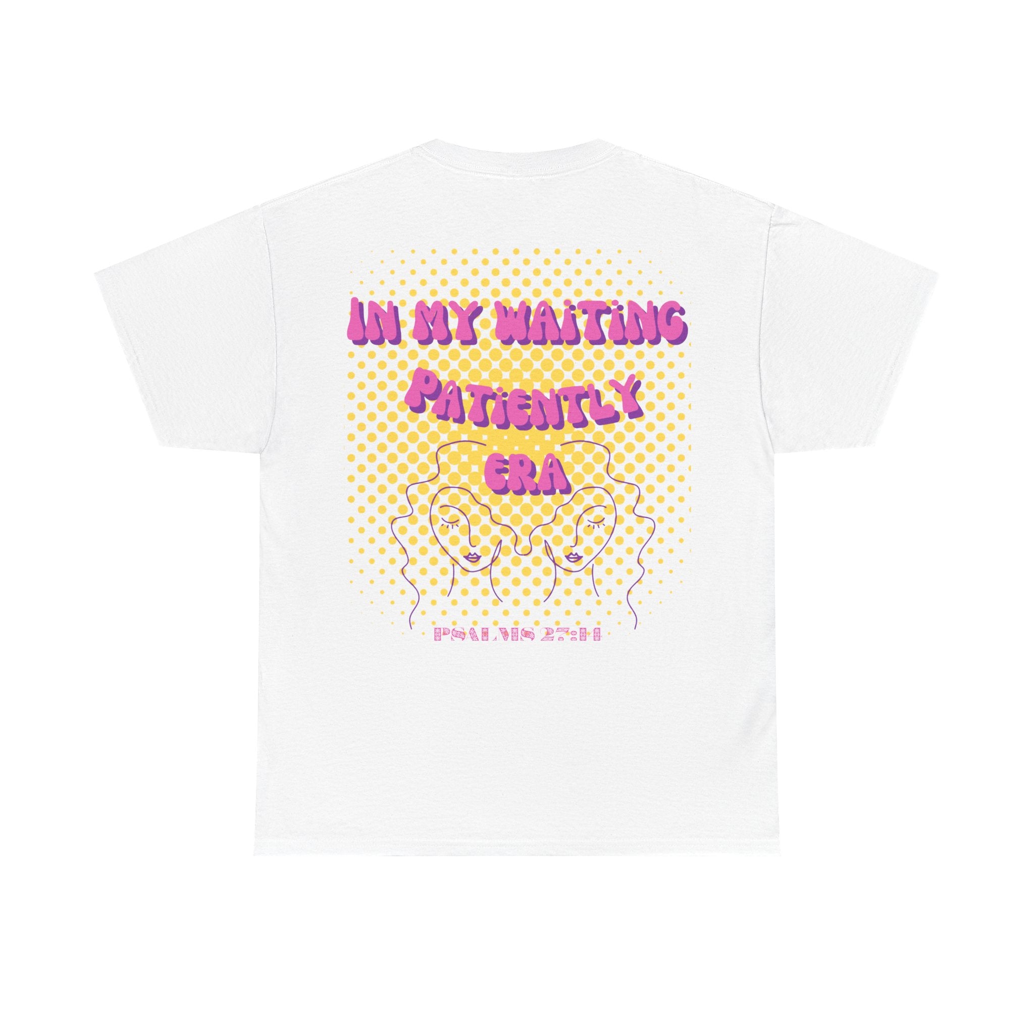 Women's 'In my Waiting Patiently Era' Tee - Yellow Graphic Jersey Short Sleeve