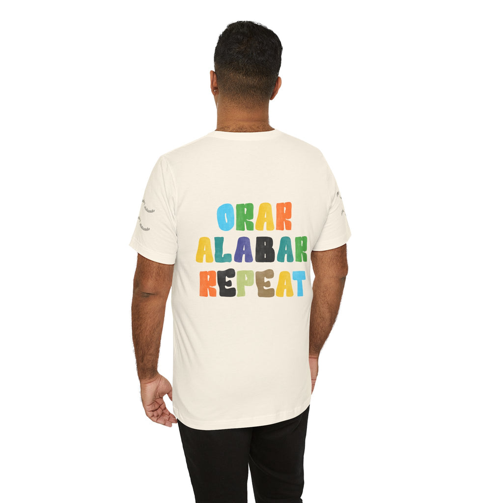 Men's Bilingual "Orar Alabar Repeat" T-Shirt – Camisa de hombres Bilingüe