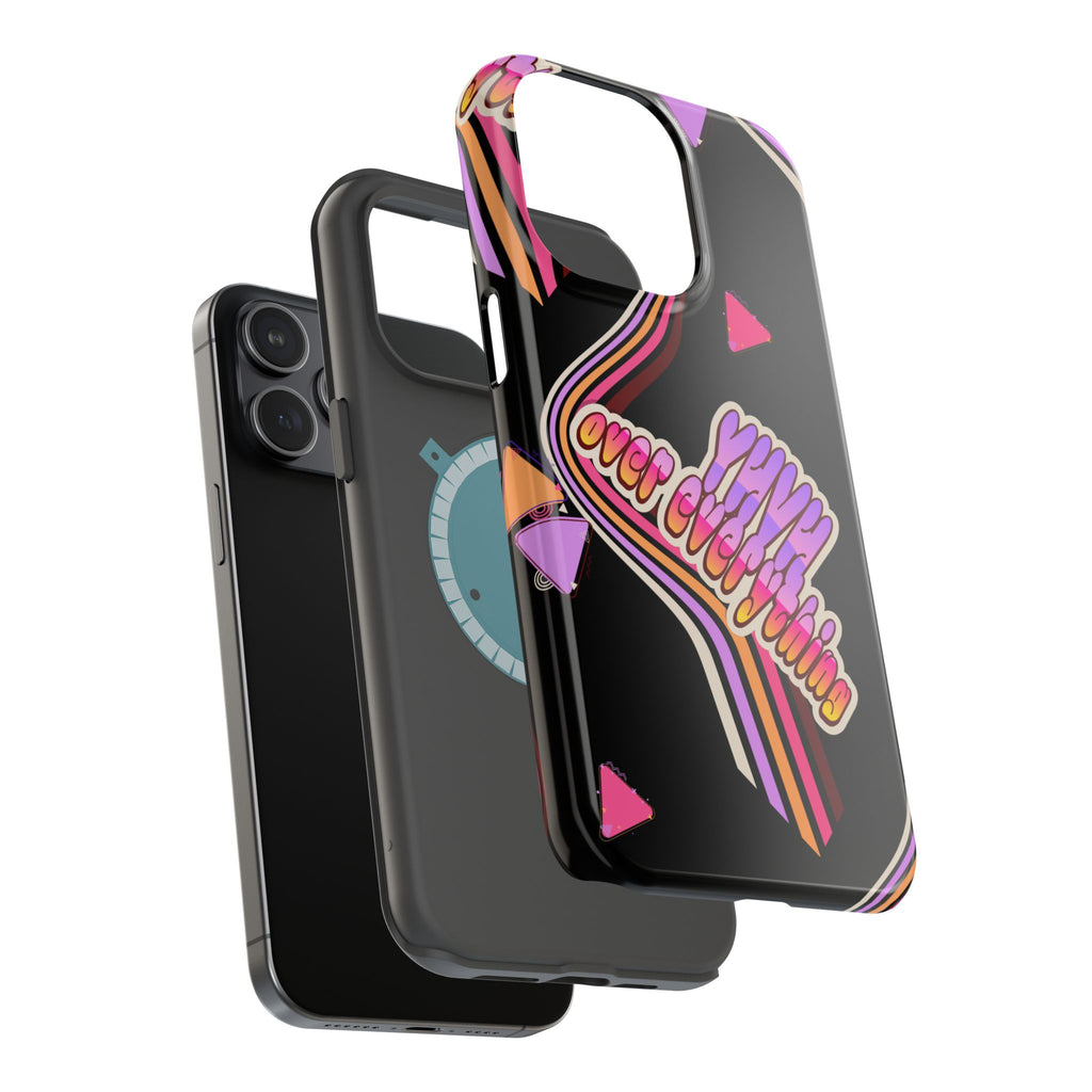 Retro 'YHVH over everything' Magnetic Phone Case — Impact-Resistant Protective Cover