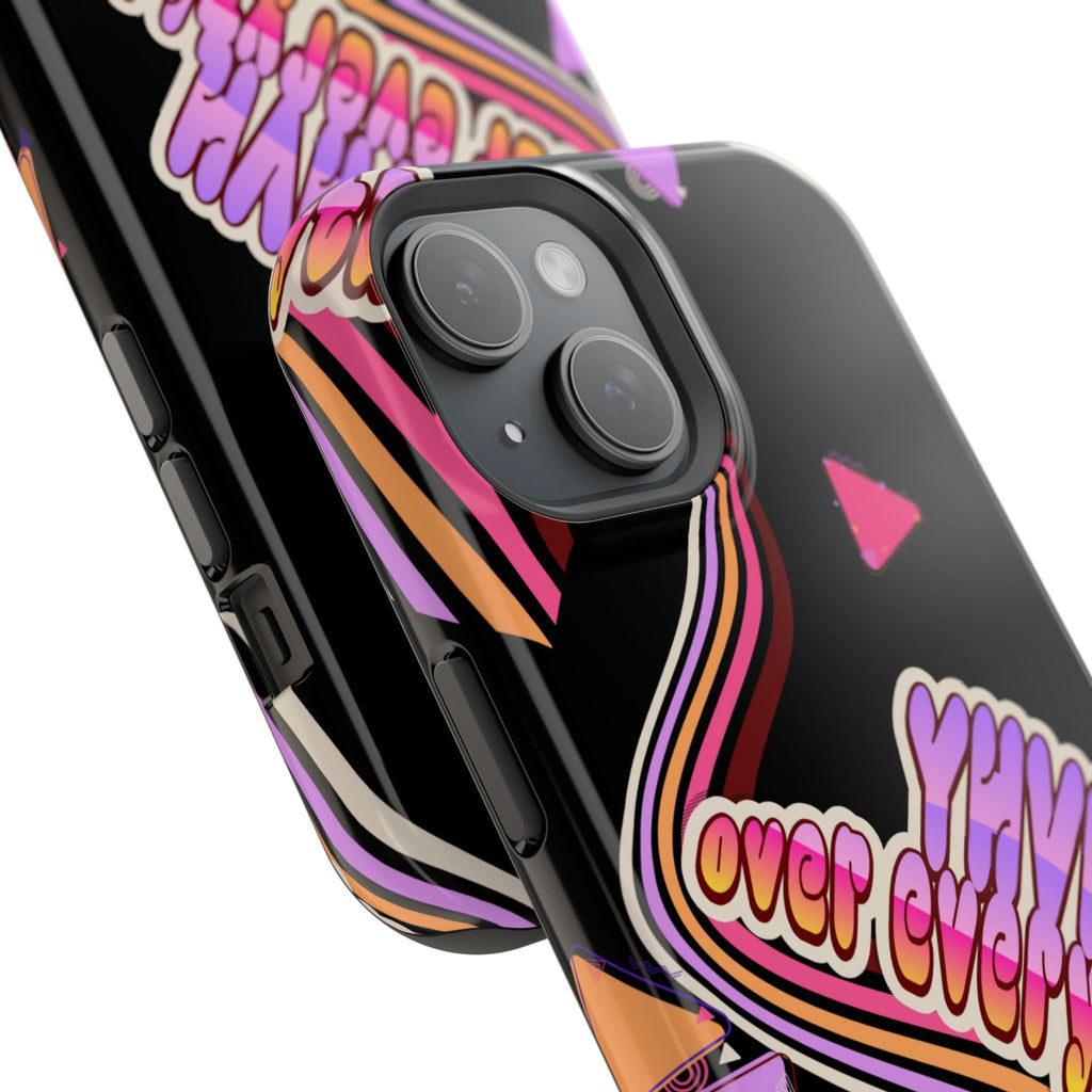 Retro 'YHVH over everything' Magnetic Phone Case — Impact-Resistant Protective Cover