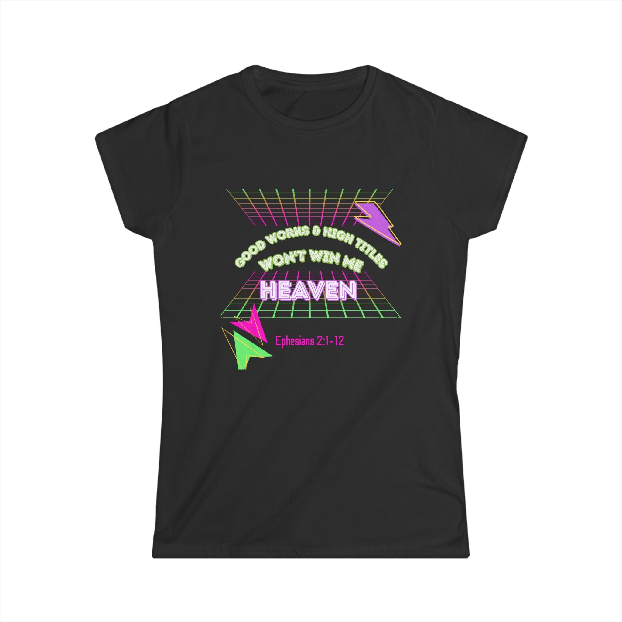 Woman's "Good works" Retro Tee— Ephesians 2:1-12 Retro Christian T-Shirt