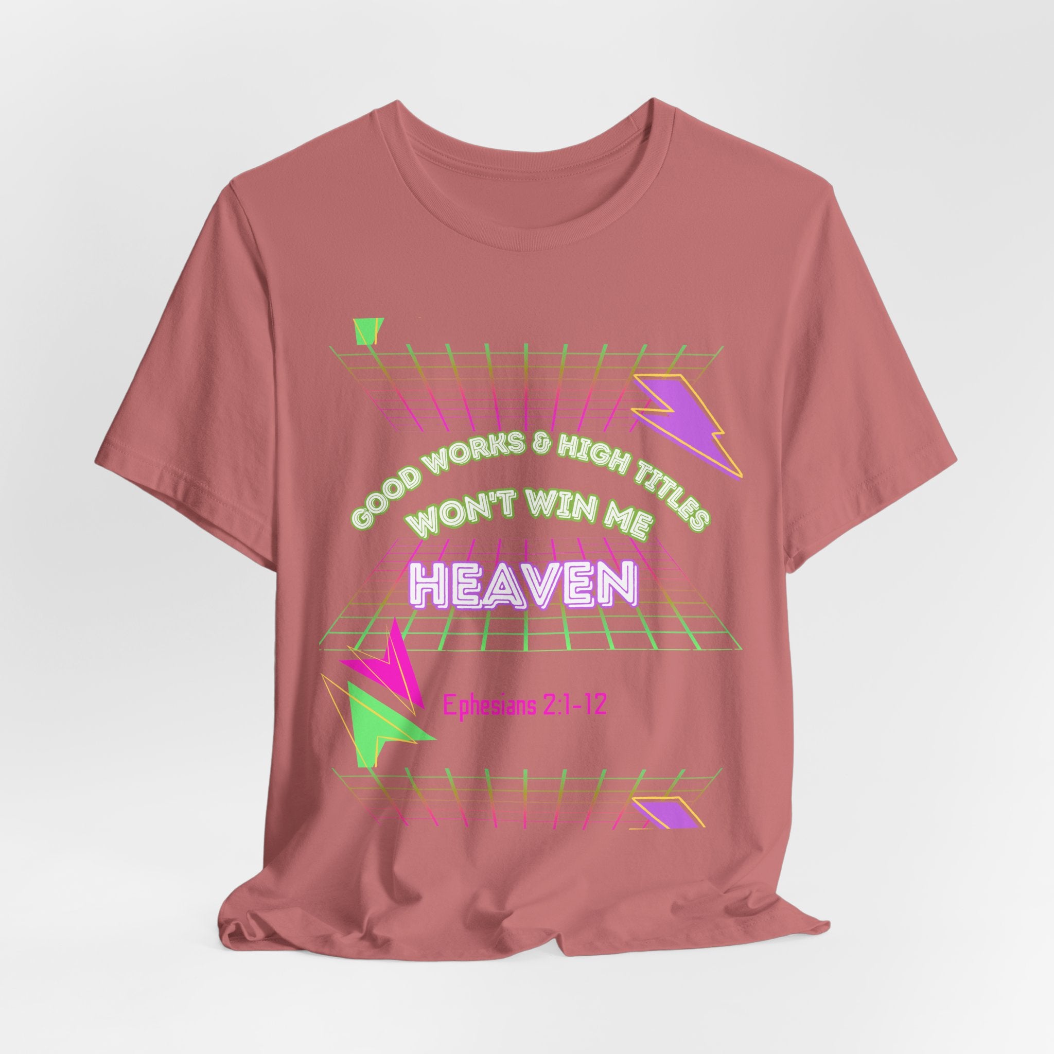 Woman's "Good works" Retro Tee— Ephesians 2:1-12 Retro Christian T-Shirt