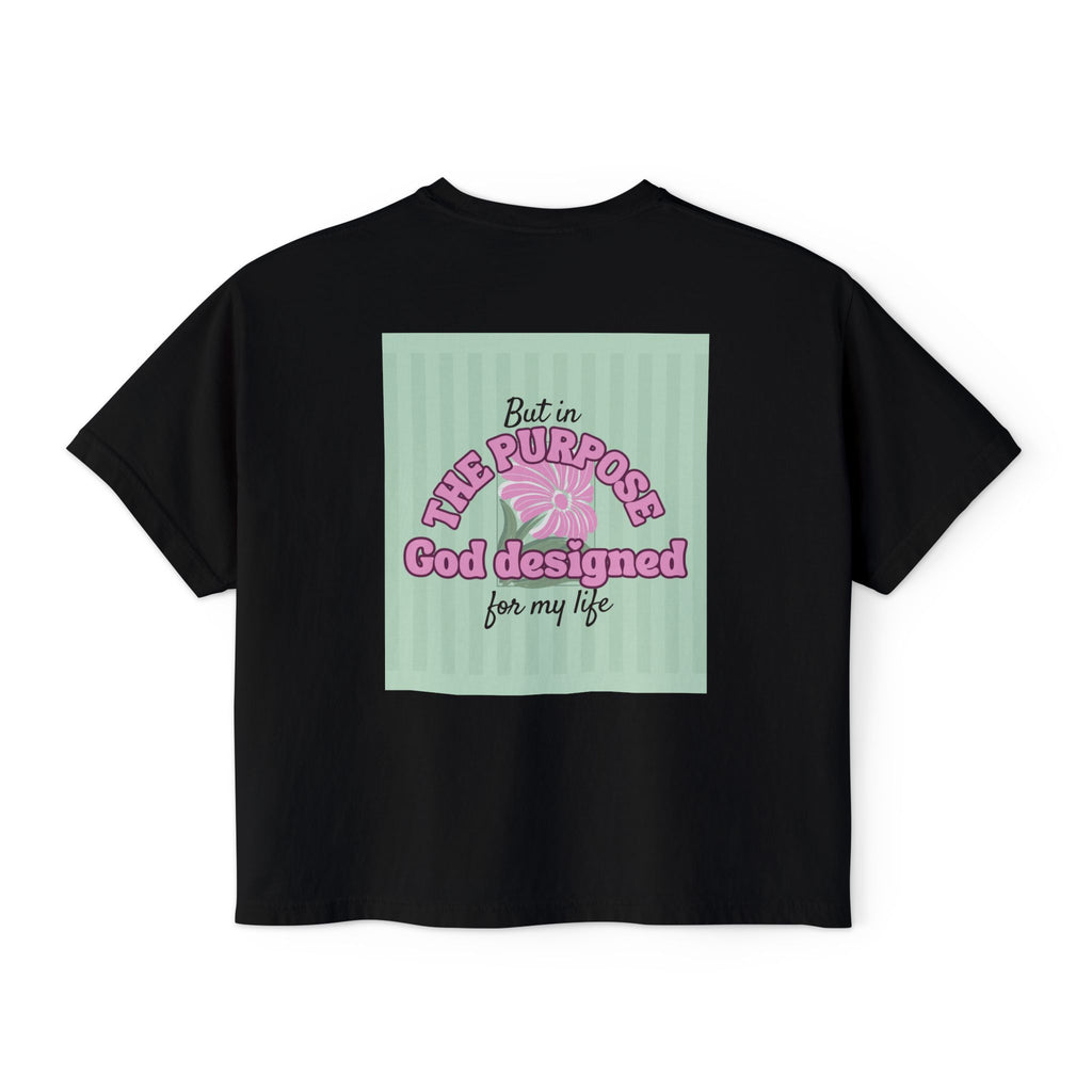 Women’s Retro Boxy Tee — 'My place is not in what this world can give me, But in the purpose God designed for my life'