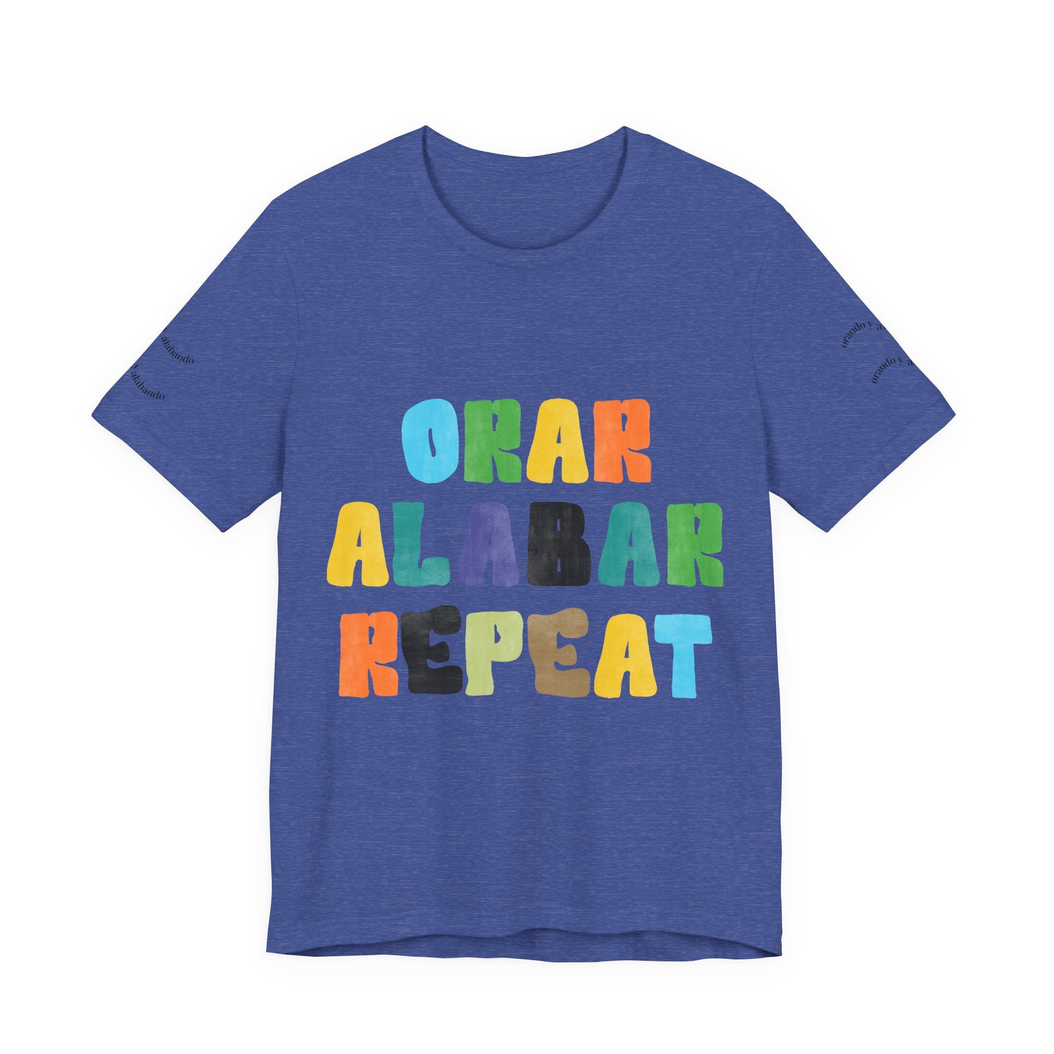 Men's Bilingual "Orar Alabar Repeat" T-Shirt – Camisa de hombres Bilingüe