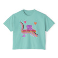 Retro 'YHVH over everything' Boxy Tee — Women's 90s Vibe Graphic T-Shirt