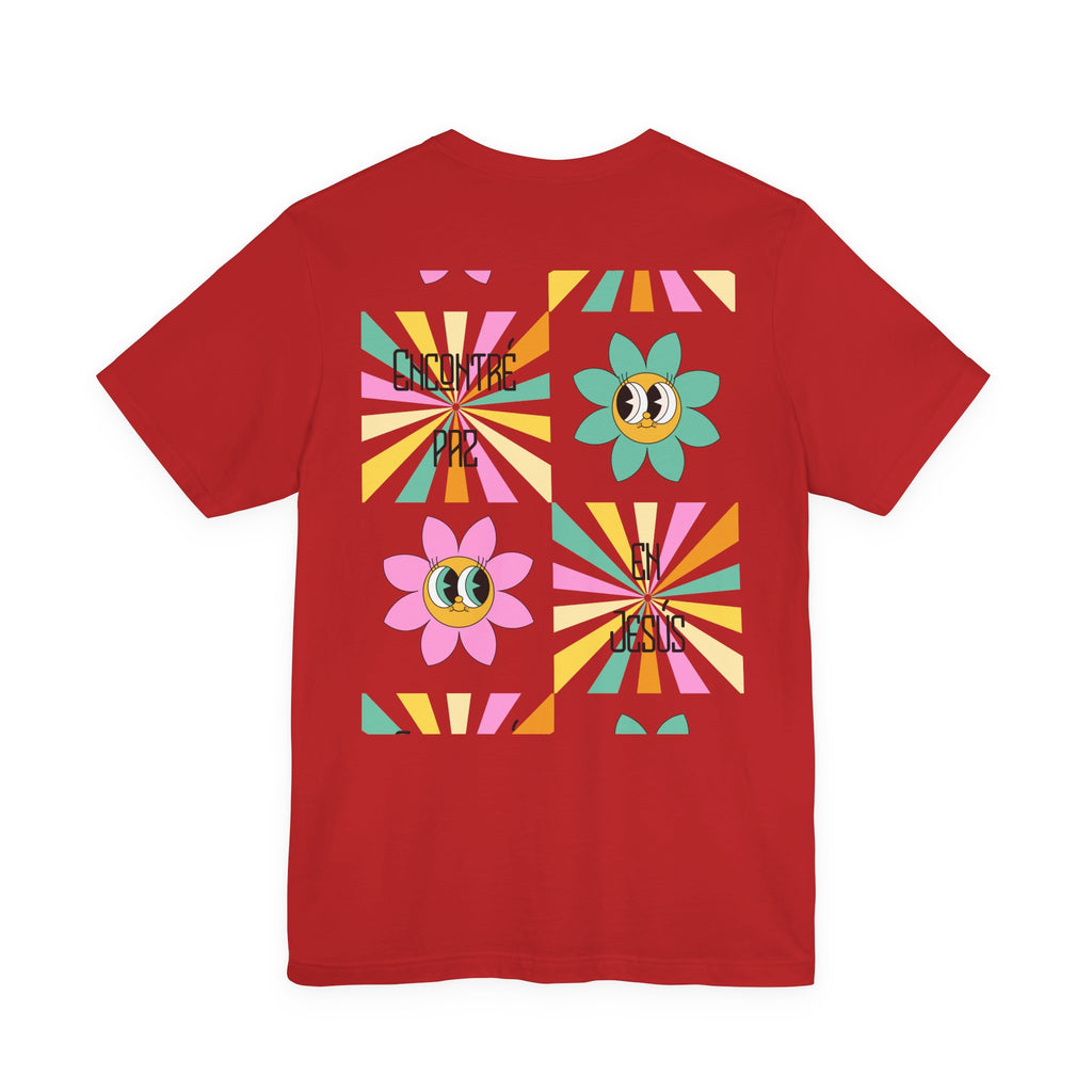 Woman's Spanish "Encontré paz en Jesús"- Camisa Retro Español