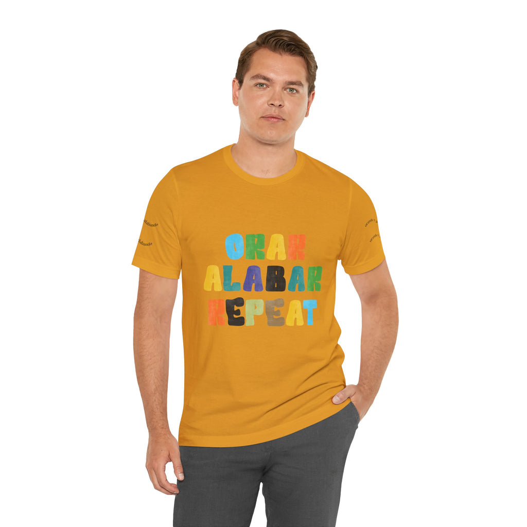 Men's Bilingual "Orar Alabar Repeat" T-Shirt – Camisa de hombres Bilingüe