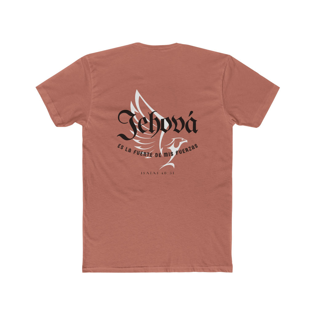 Isaías 40:31 Camisa para hombres — "Jehová es la fuente de mis fuerzas" Christian Faith T‑Shirt