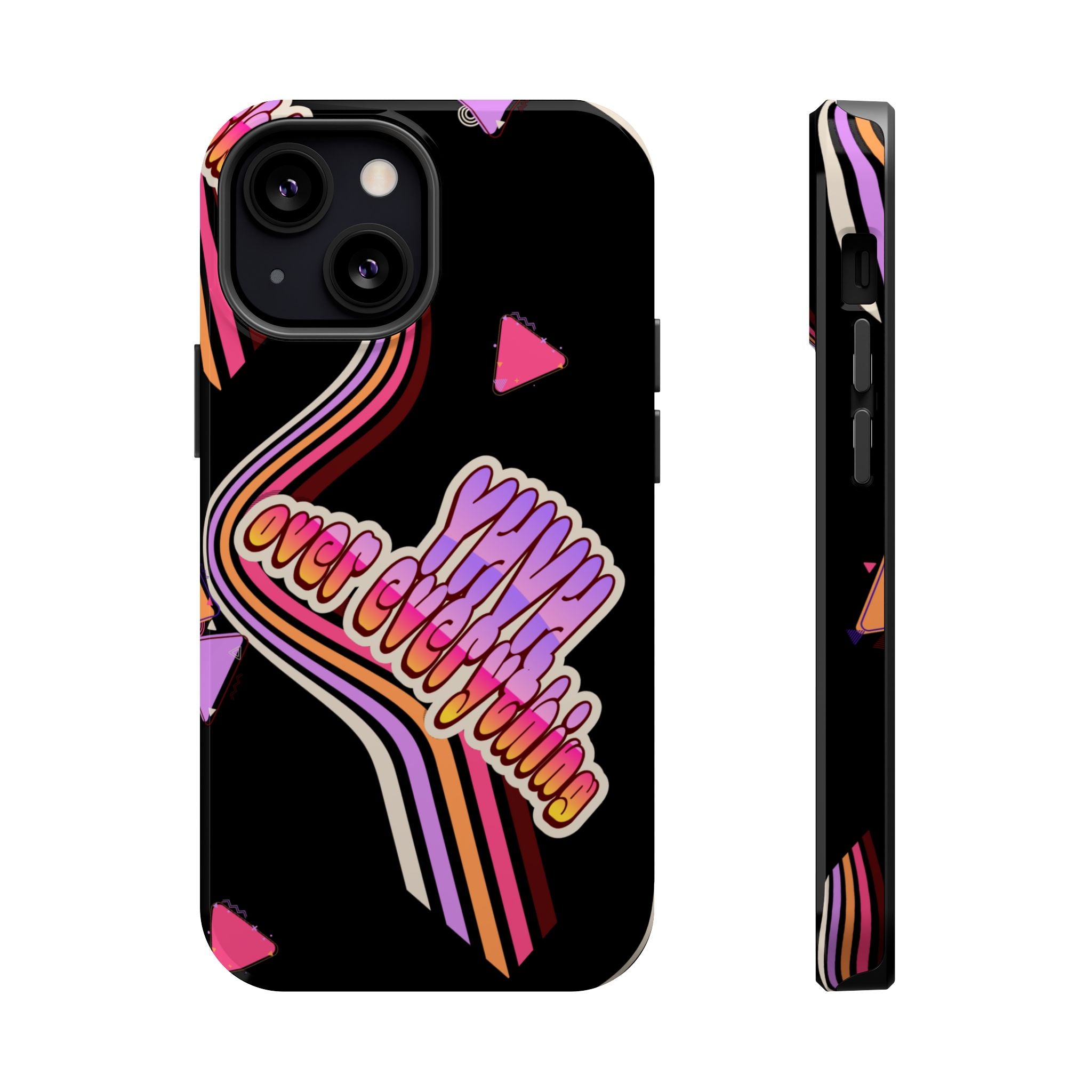 Retro 'YHVH over everything' Magnetic Phone Case — Impact-Resistant Protective Cover