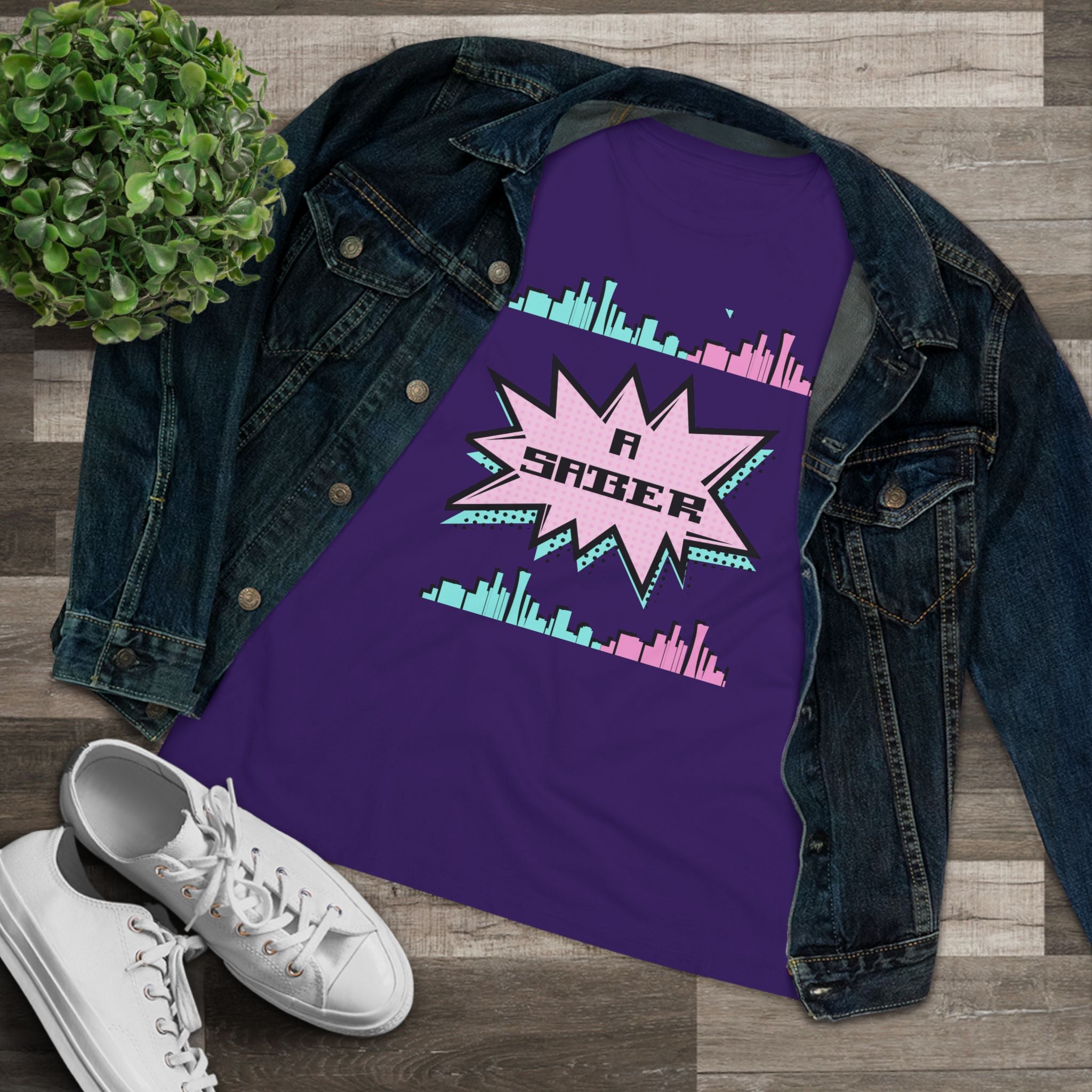 Women's Spanish 'A Saber' Cotton Tee – Retro Español Graphic T-Shirt